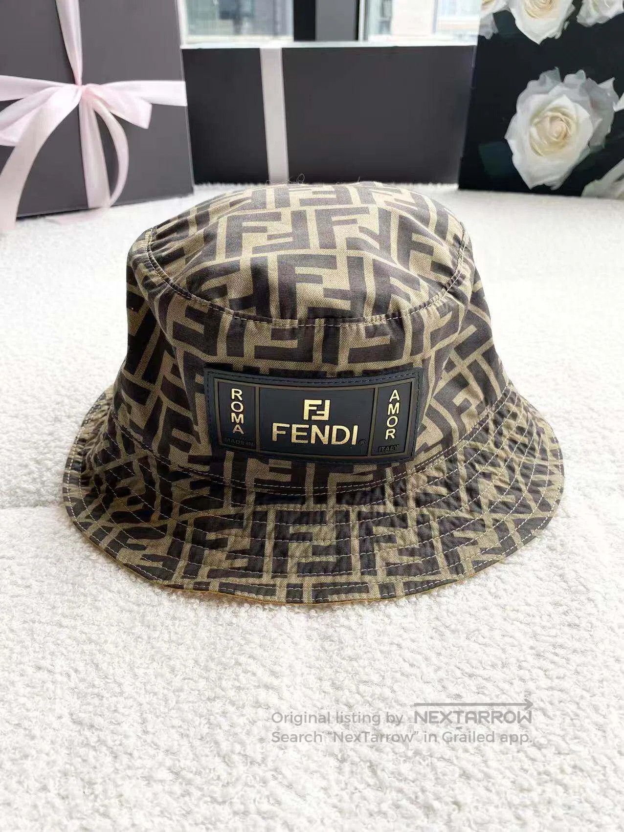 Fendi Fendi The leather brand logo is full of bucket hats| Size ONE SIZE - 2 Thumbnail