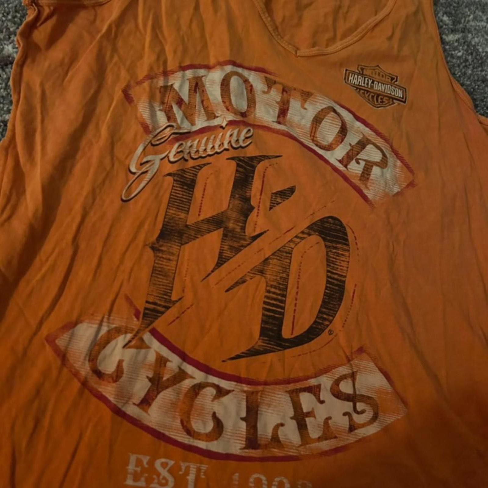 Harley Davidson Vintage Harley-Davidson Women's Tank Black Widow Edition Size L / US 10 / IT 46 - 2 Thumbnail