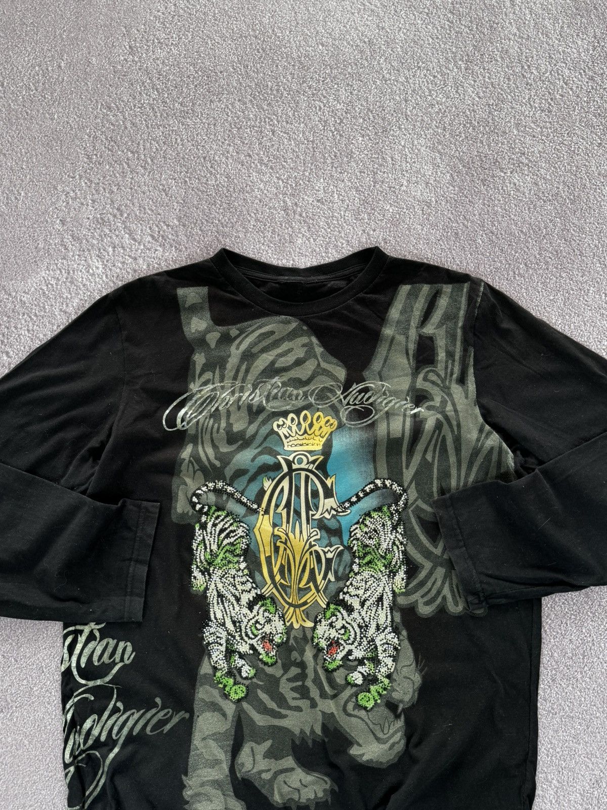 Christian Audigier Vintage Ed Hardy By Christian Audigier Long Sleeve Size US M / EU 48-50 / 2 - 2 Thumbnail