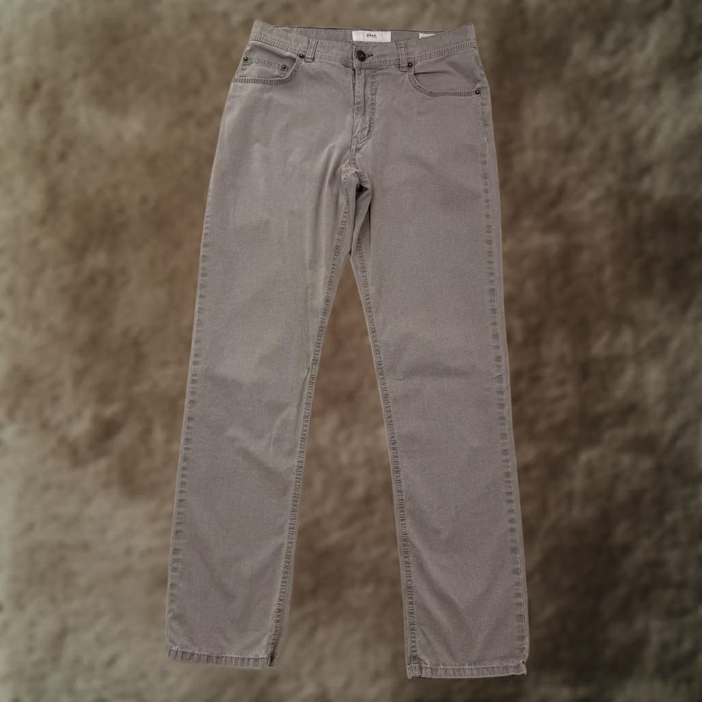 BRAX Brax Cooper Fancy Jeans Mens 30x32 Gray Regular Fit Straight Stretch Denim Size US 30 / EU 46 - 1 Thumbnail
