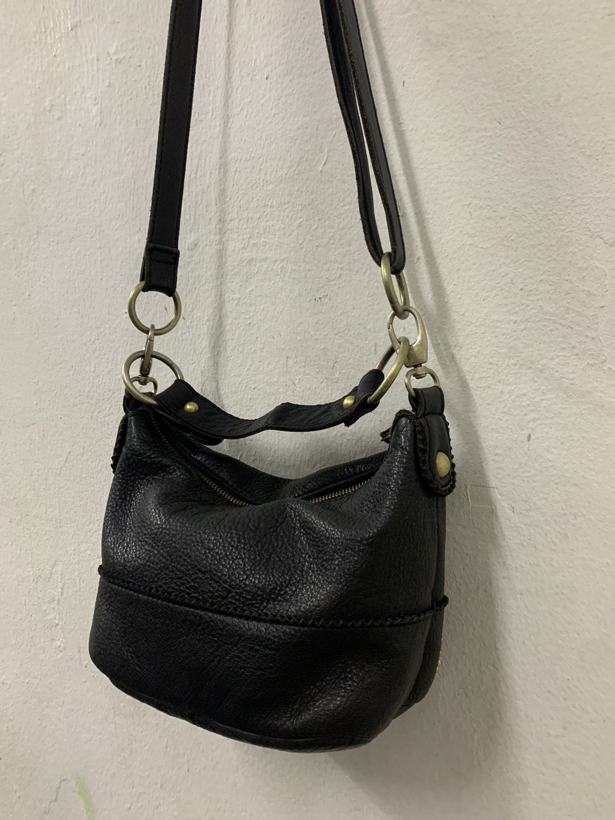 Beams Japan × Leather Ray Beams Beaure Shoulder Leather Studded Bag Size ONE SIZE - 10 Thumbnail