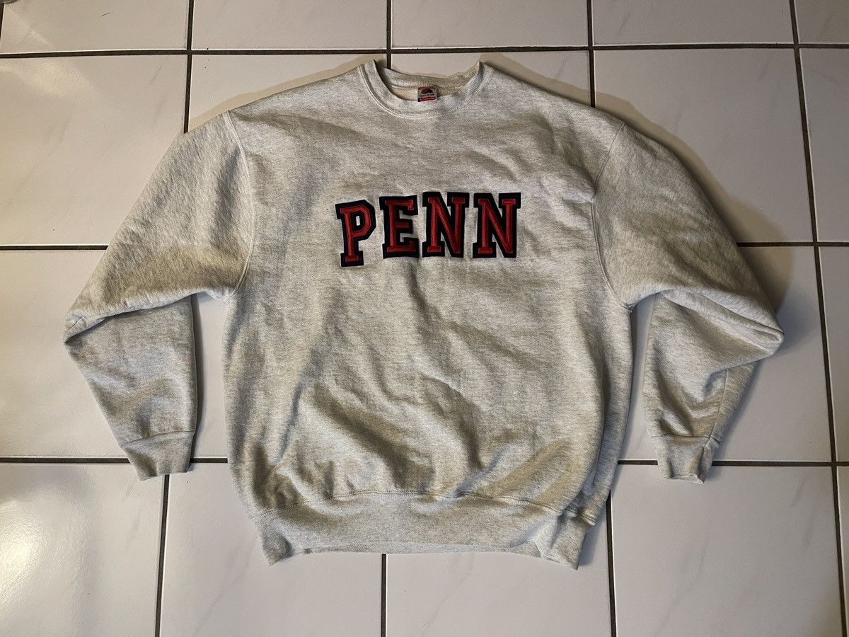 Vintage Vintage 90’s Fruit of the Loom PENN University Sweatshirt XL Size US XL / EU 56 / 4 - 1 Thumbnail