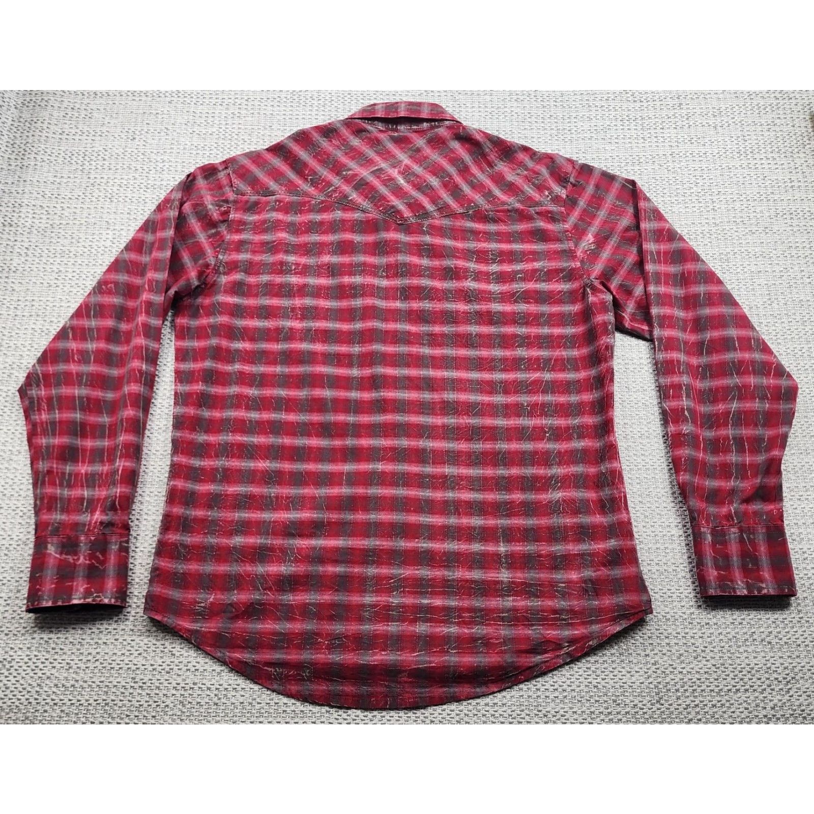 Wrangler VINTAGE Wrangler Retro Shirt Mens Large Red Plaid Western MVR154M Pearl Snap Long Sleeve Size US L / EU 52-54 / 3 - 7 Thumbnail