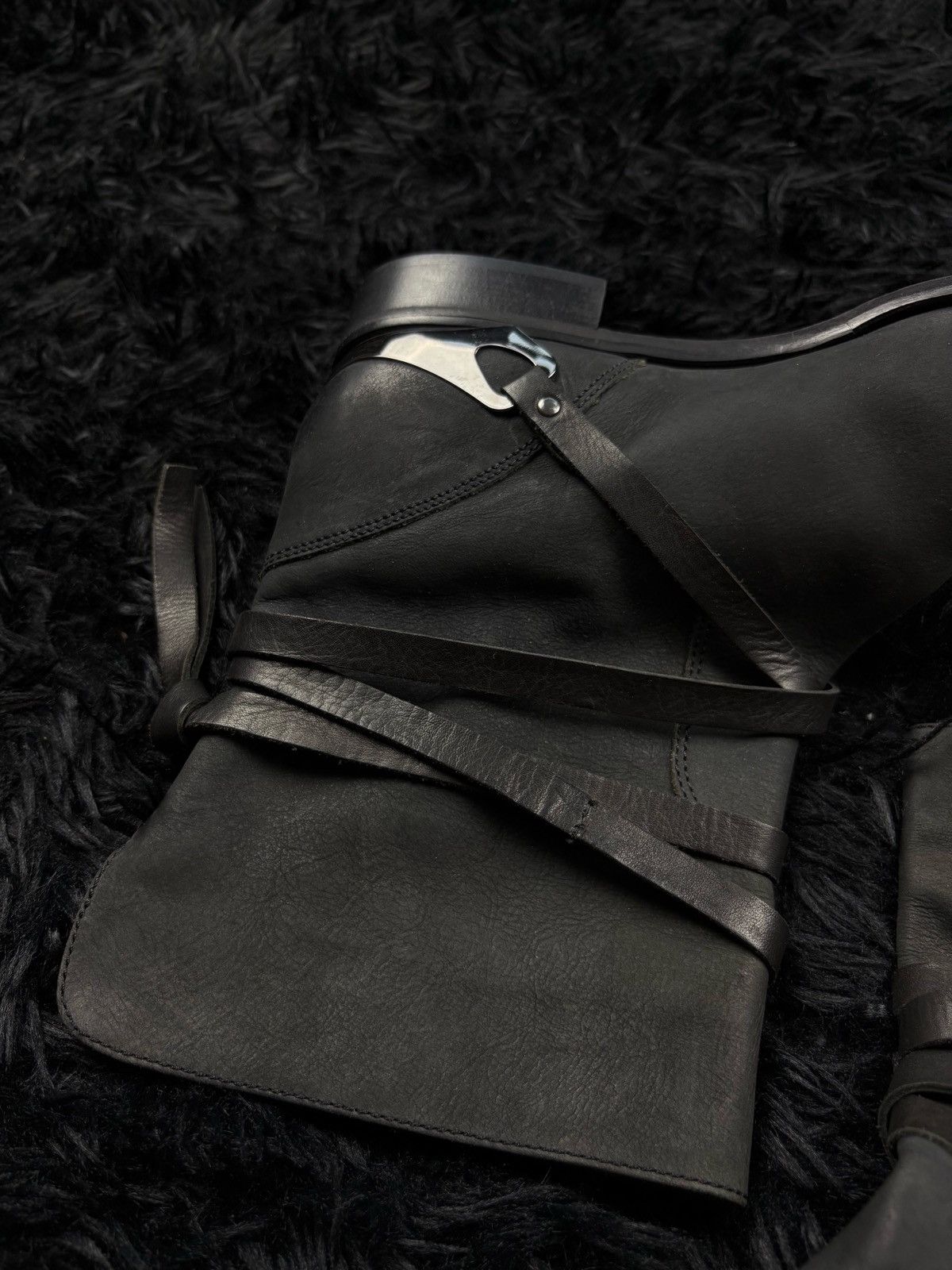 Number (N)ine Number Nine Style Avant Garde Archive Japanese Leather Boots Size US 7 / EU 40 - 4 Thumbnail