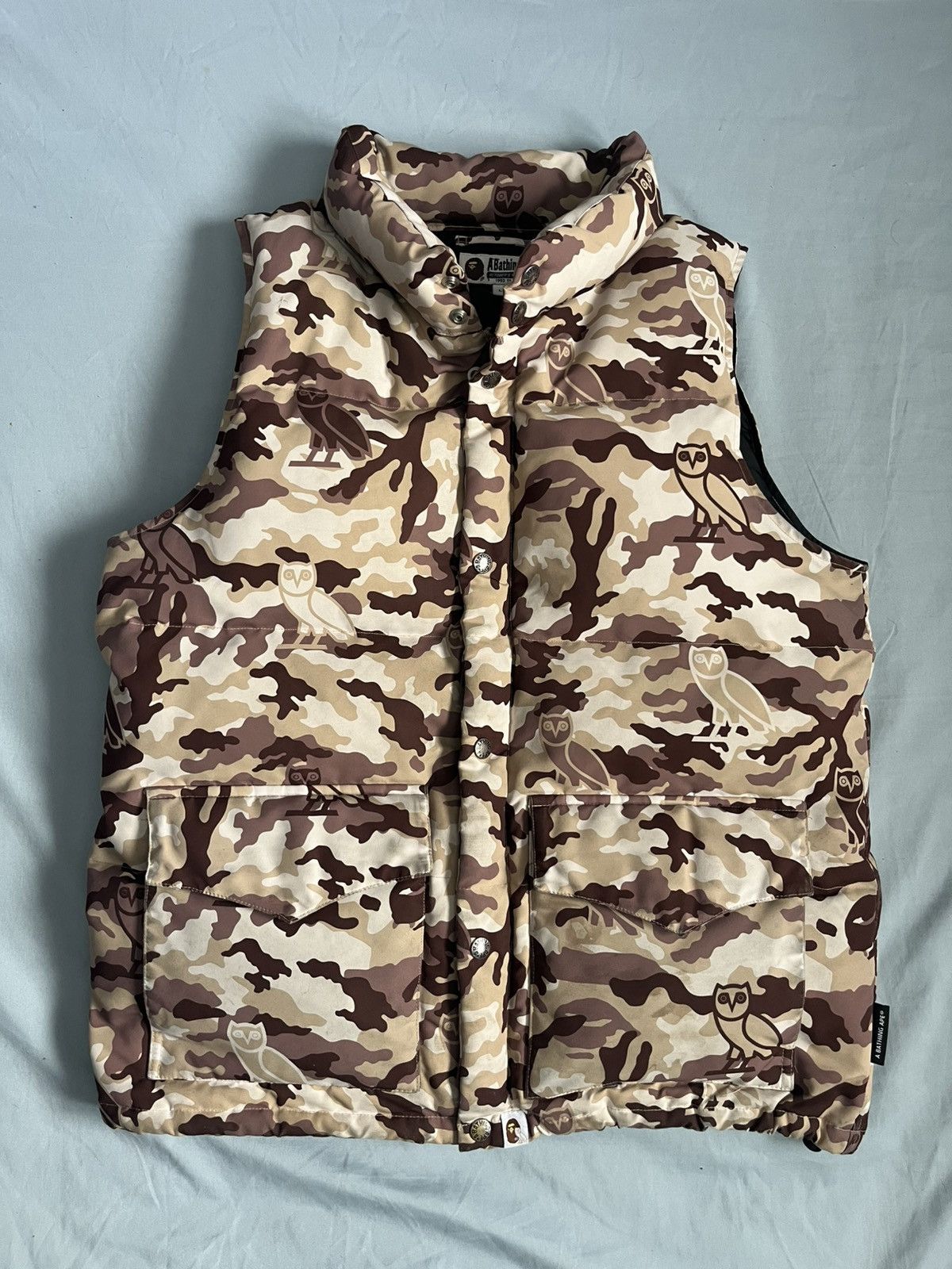 Bape × October's Very Own BAPE x OVO Woodland Camo Down Vest Size US L / EU 52-54 / 3 - 1 Thumbnail