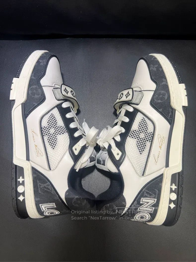 Louis Vuitton Louis Vuitton Black and white Velcro shoes Size US 8 / EU 41 - 5 Thumbnail