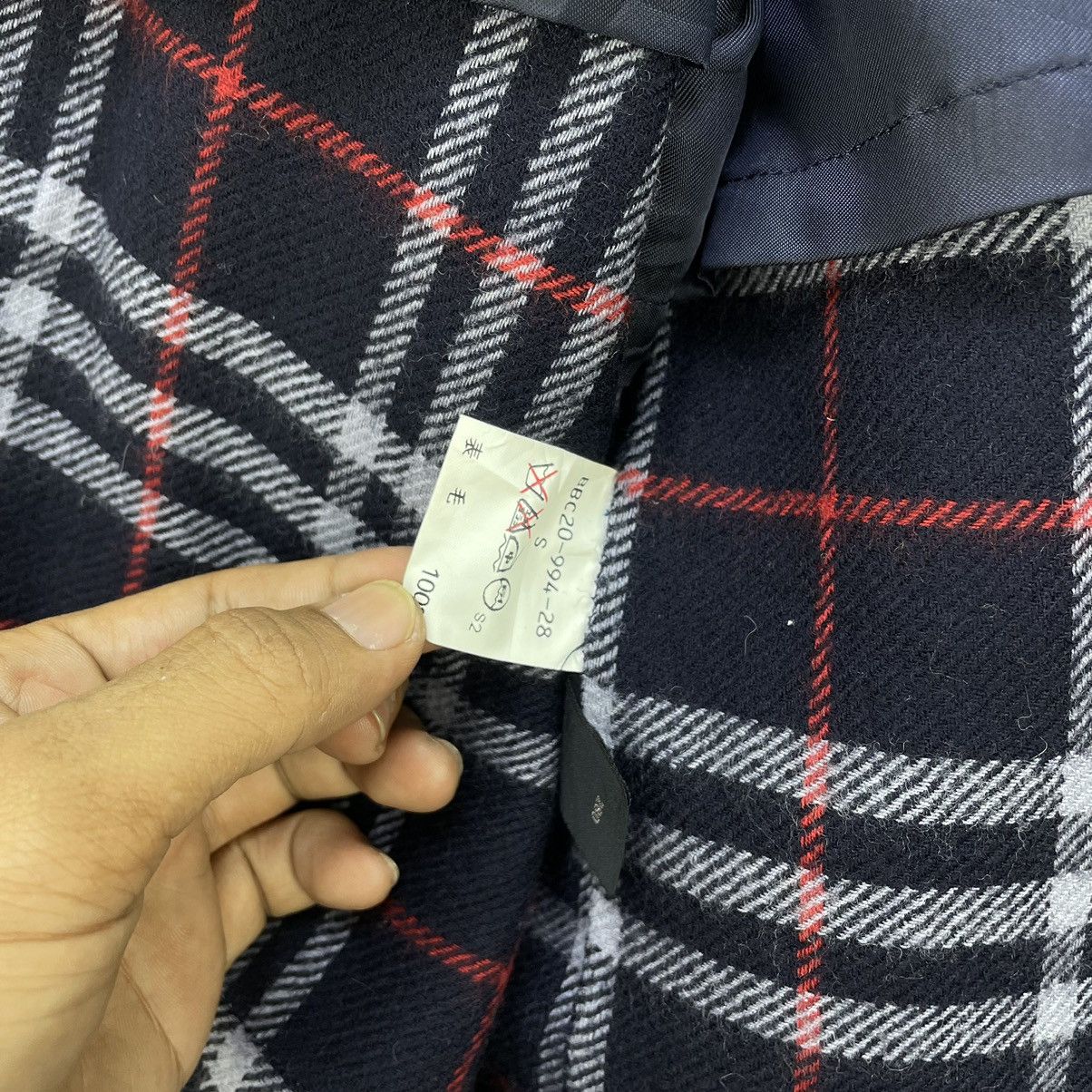 Burberry 🔥Vintage Burberry Double Collar Wool Jacket Size US S / EU 44-46 / 1 - 8 Thumbnail
