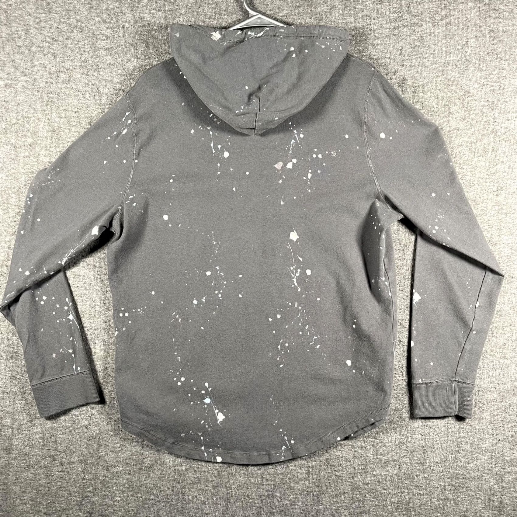 Abercrombie & Fitch Abercrombie & Fitch Hoodie Mens L Gray Paint Splatter Pullover Shirt Kangaroo Pocket 90s Skater Mens Size US L / EU 52-54 / 3 - 2 Thumbnail