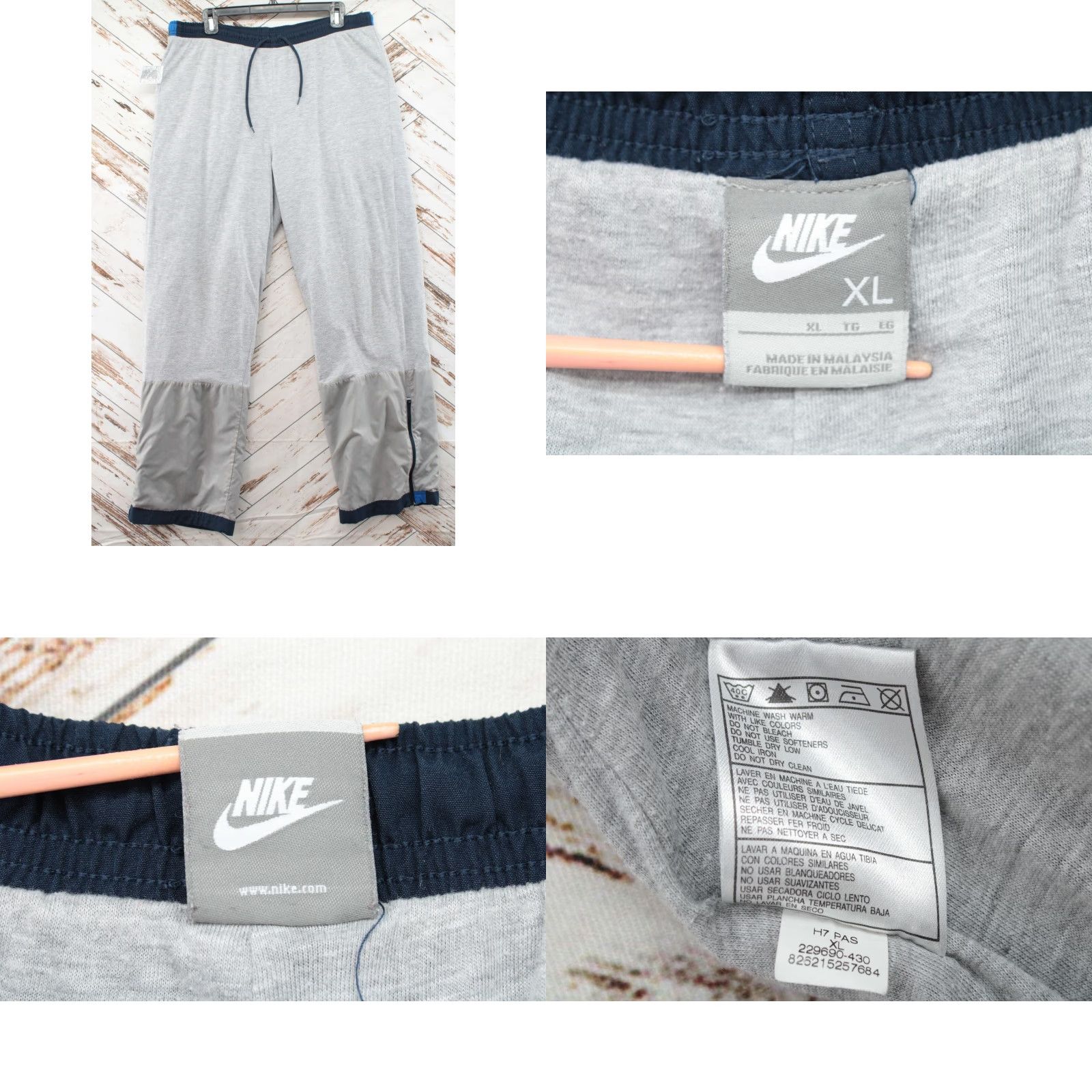 Nike Nike Fleece Lined Warm Up Pants Men's XL Blue Running Training Athleisure Size US 36 / EU 52 - 8 Thumbnail