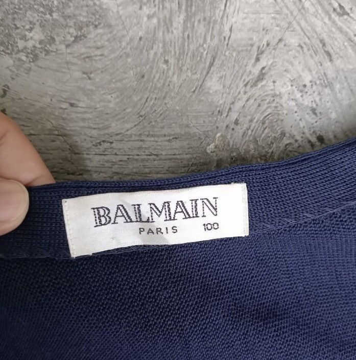Balmain × Pierre Balmain × Vintage Vintage Balmain Paris Cardigan Size US L / EU 52-54 / 3 - 2 Thumbnail
