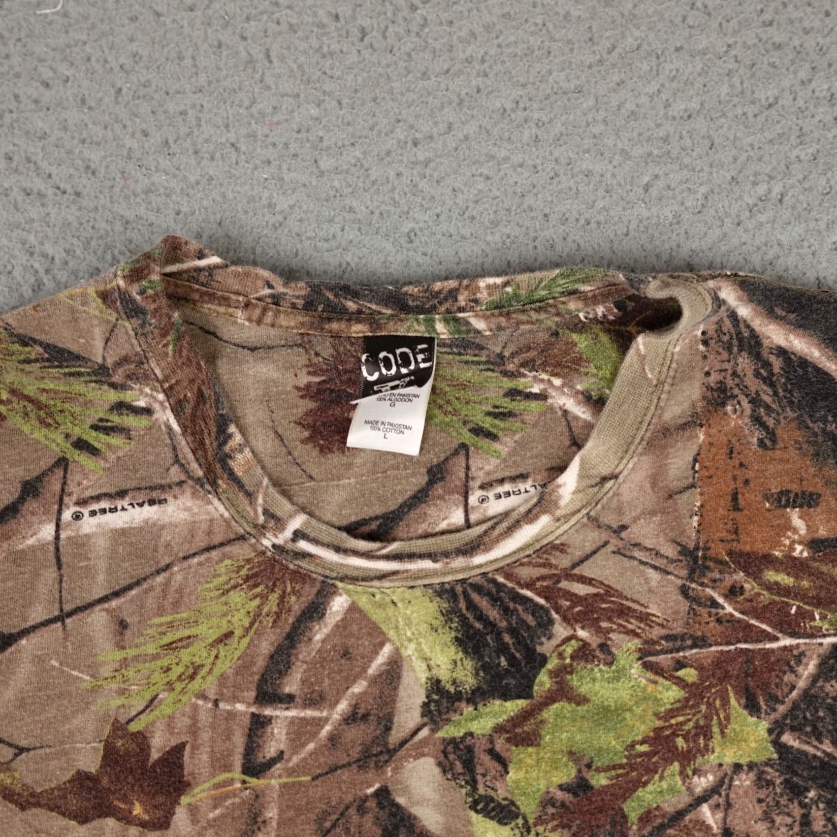 Vintage Code V Camo Shirt Mens Large Brown Green Woodland Camo Long Sleeve Hunting Y2K Size US L / EU 52-54 / 3 - 5 Thumbnail