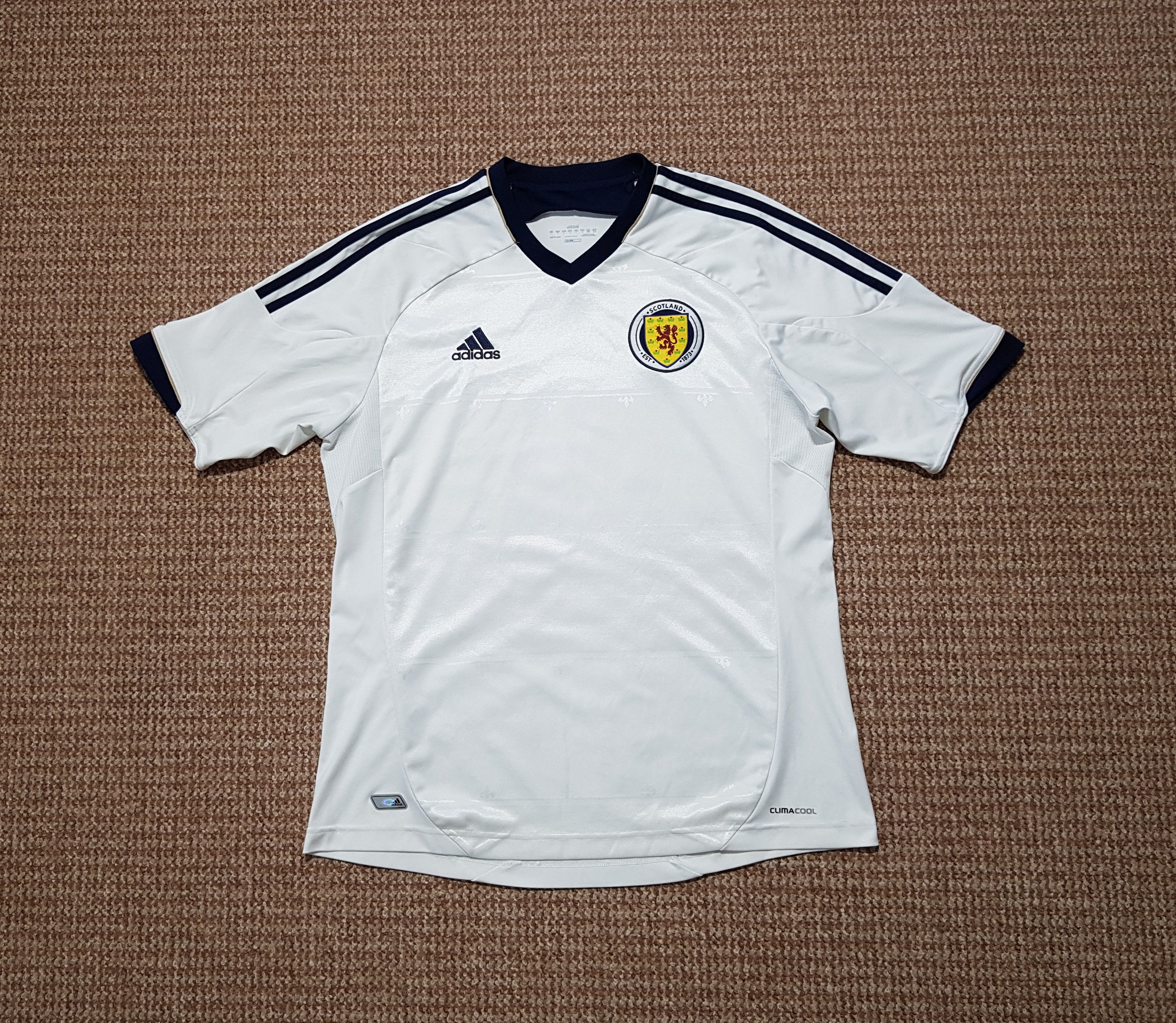 Adidas Adidas Scotland 2011 2013 National Team Soccer Jersey Shirt Size US L / EU 52-54 / 3 - 1 Thumbnail