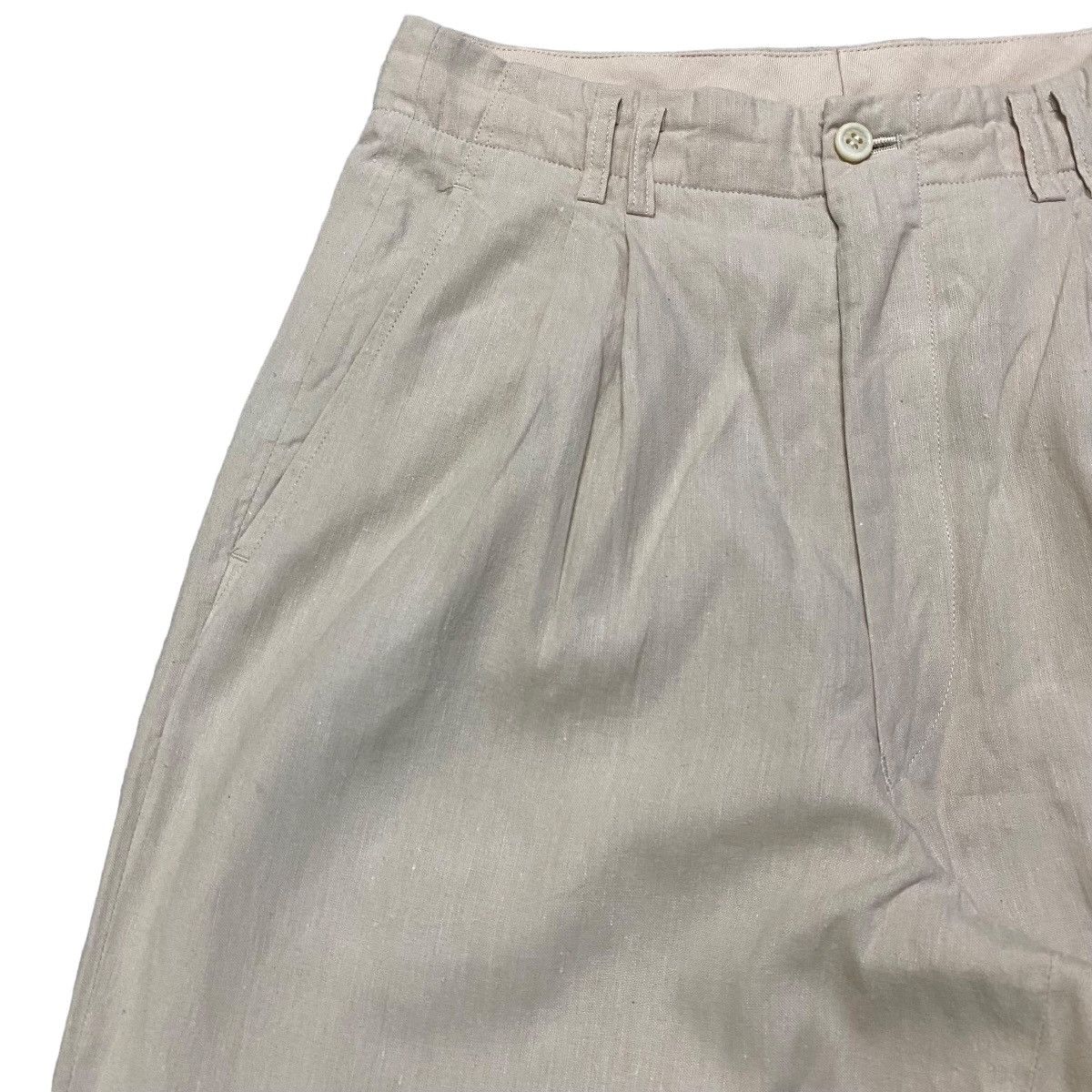 Comme des Garcons Homme AD1989 Comme Des Garcons Homme Linen Baggy Pants Size US 28 / EU 44 - 5 Thumbnail