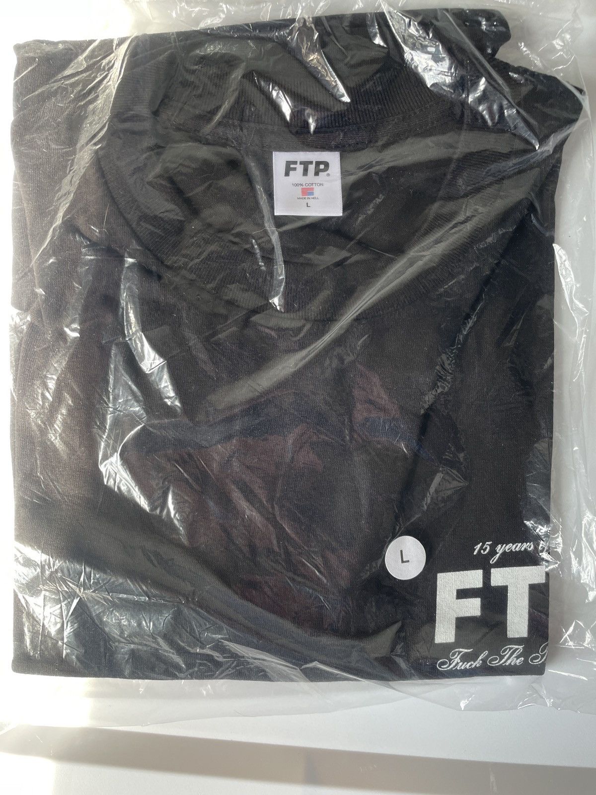 Fuck The Population FTP 15 YEARS OF FTP TEE BLACK LARGE Size US L / EU 52-54 / 3 - 3 Thumbnail
