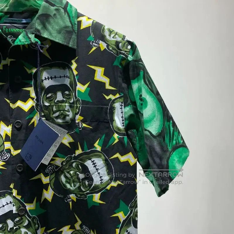 Prada Prada Green Short Sleeve Shirt for Men. Size US S / EU 44-46 / 1 - 6 Thumbnail