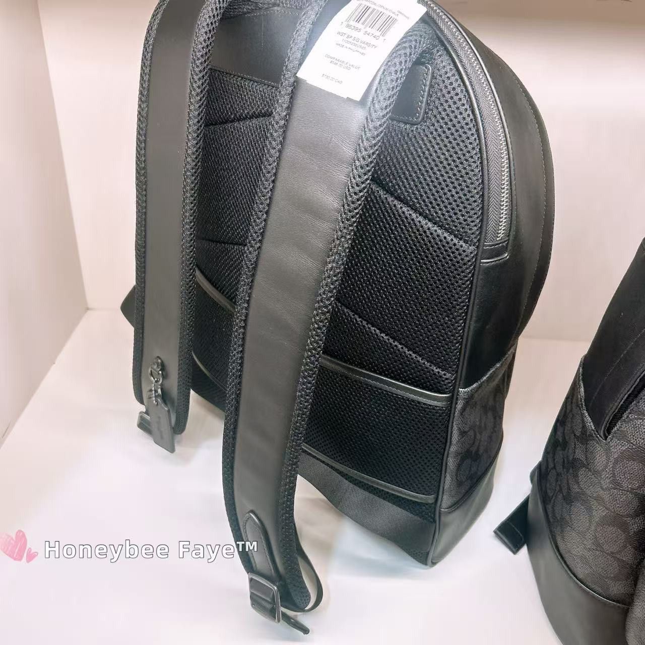 Coach West Backpack In Signature Canvas With Varsity Stripe CV922 Size ONE SIZE - 4 Thumbnail