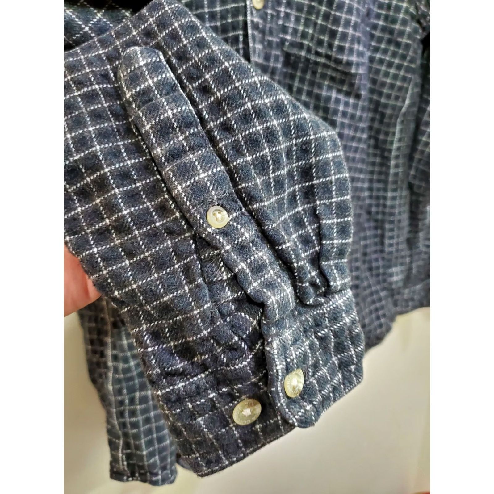 Vintage Columbia Flannel Shirt Mens XL Shepherds Check Button Down Black LongSleeve Size US XL / EU 56 / 4 - 4 Thumbnail