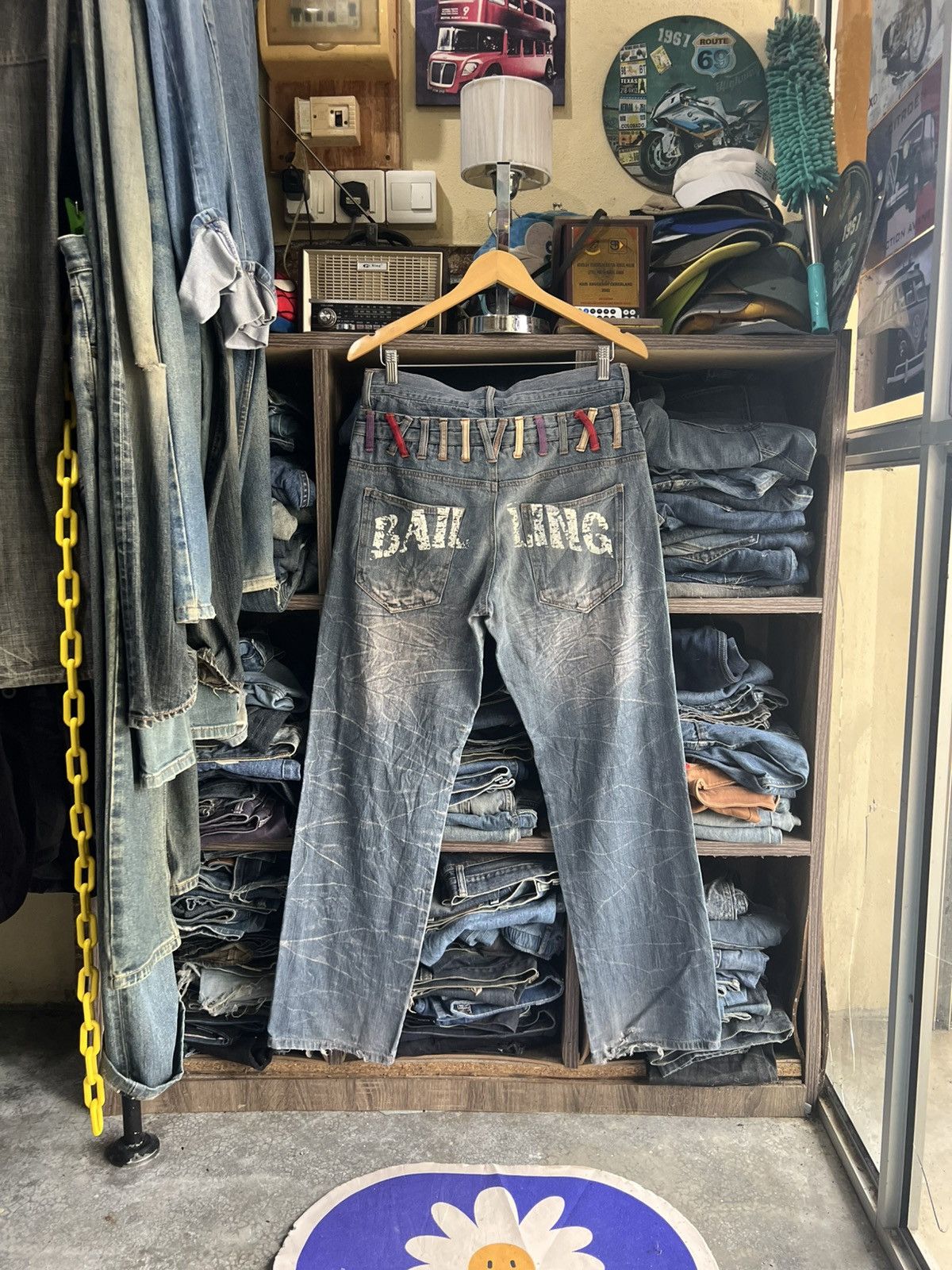 If Six Was Nine 🔥Nylaus Double Waist Hysteric Inspired Flared Denim Size US 32 / EU 48 - 3 Thumbnail