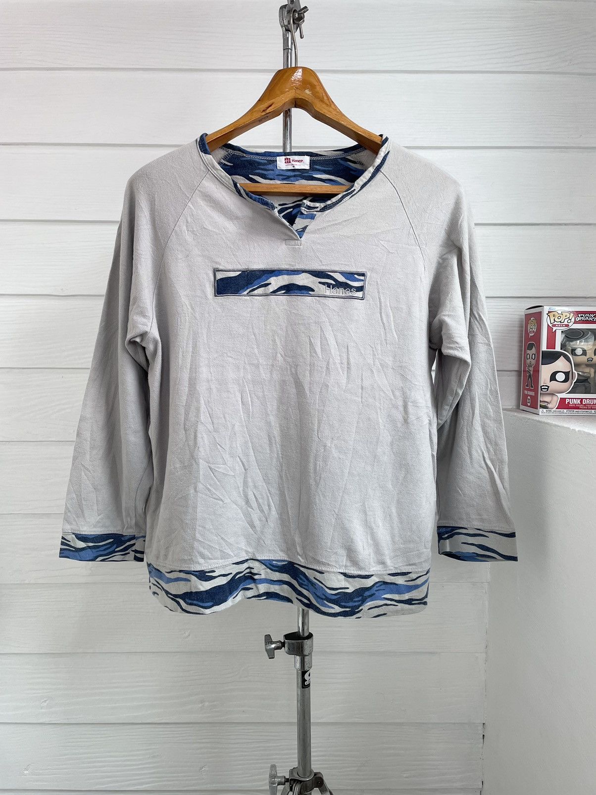 HANES CAMO LONG SLEEVE