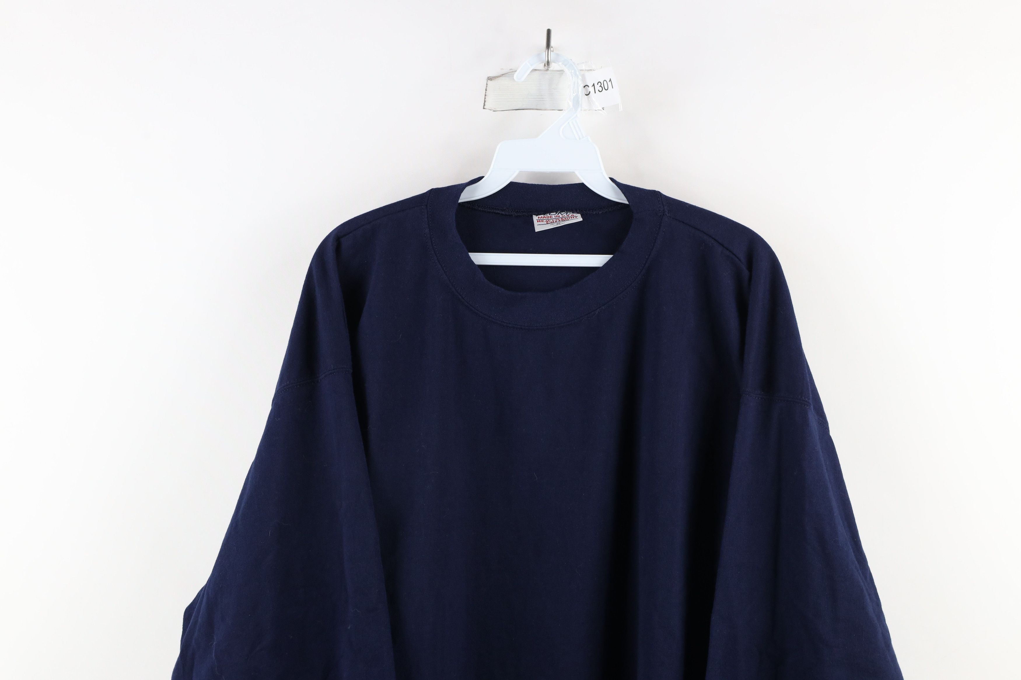 Vintage Vintage 90s Streetwear Heavyweight Long Sleeve T-Shirt Size US XL / EU 56 / 4 - 2 Thumbnail