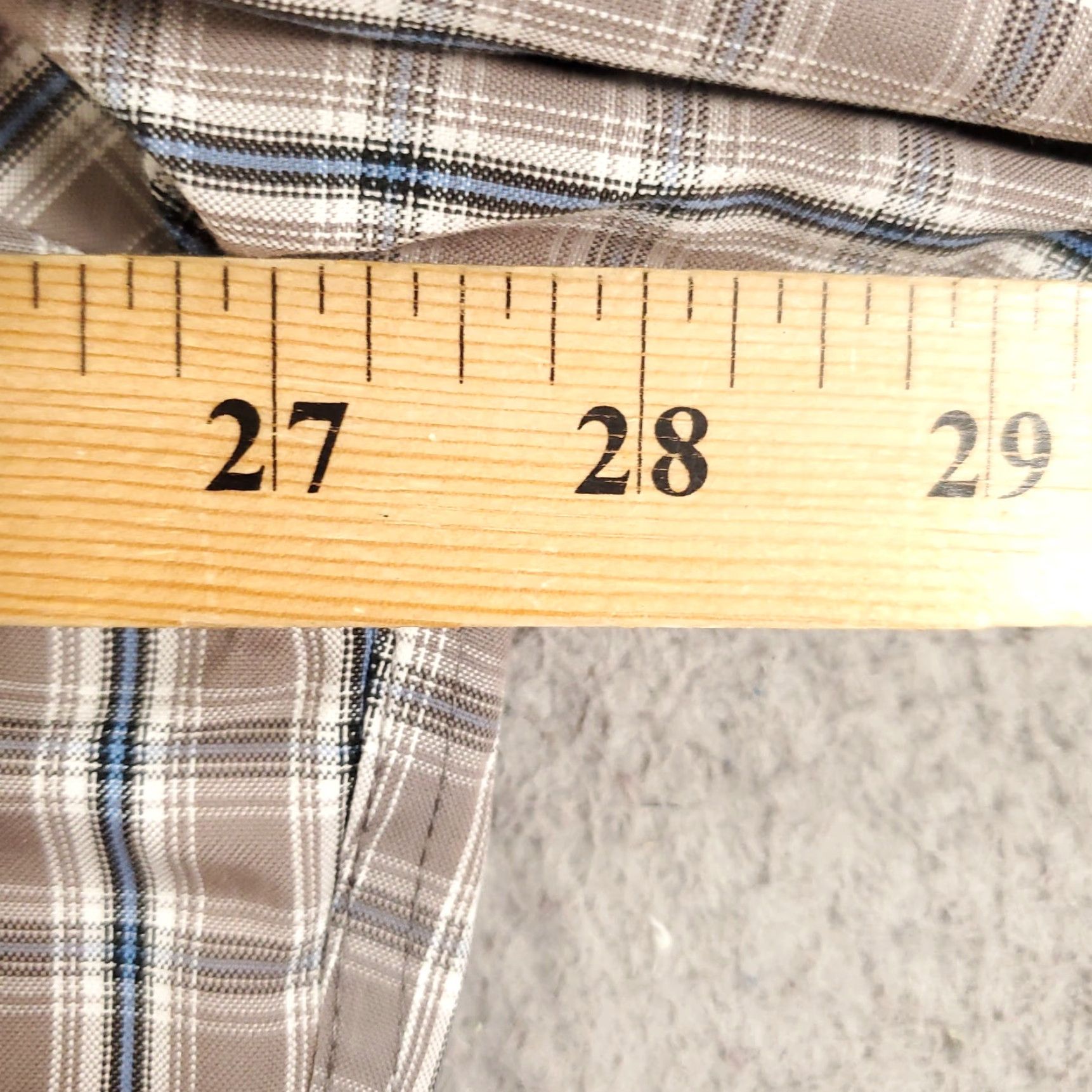 Eddie Bauer Eddie Bauer Shirt Mens 2XL Gray Plaid Button-Up Wrinkle Free Relaxed Fit Collar-Down Button Size US XXL / EU 58 / 5 - 6 Thumbnail
