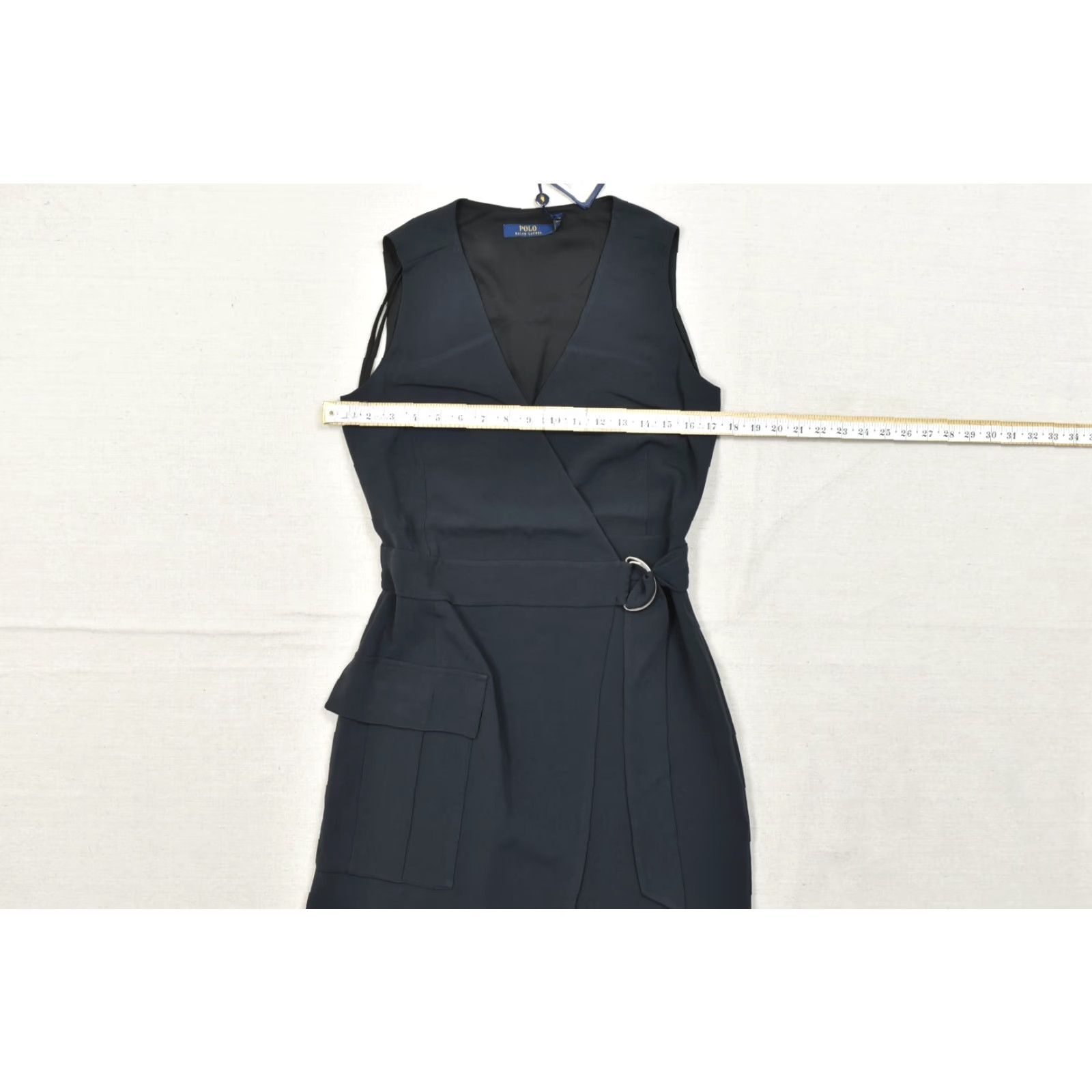 Ralph Lauren Polo Ralph Lauren Black Triacetate Blend Wrap Dress V-Neck Size 2 Size XS / US 0-2 / IT 36-38 - 6 Thumbnail
