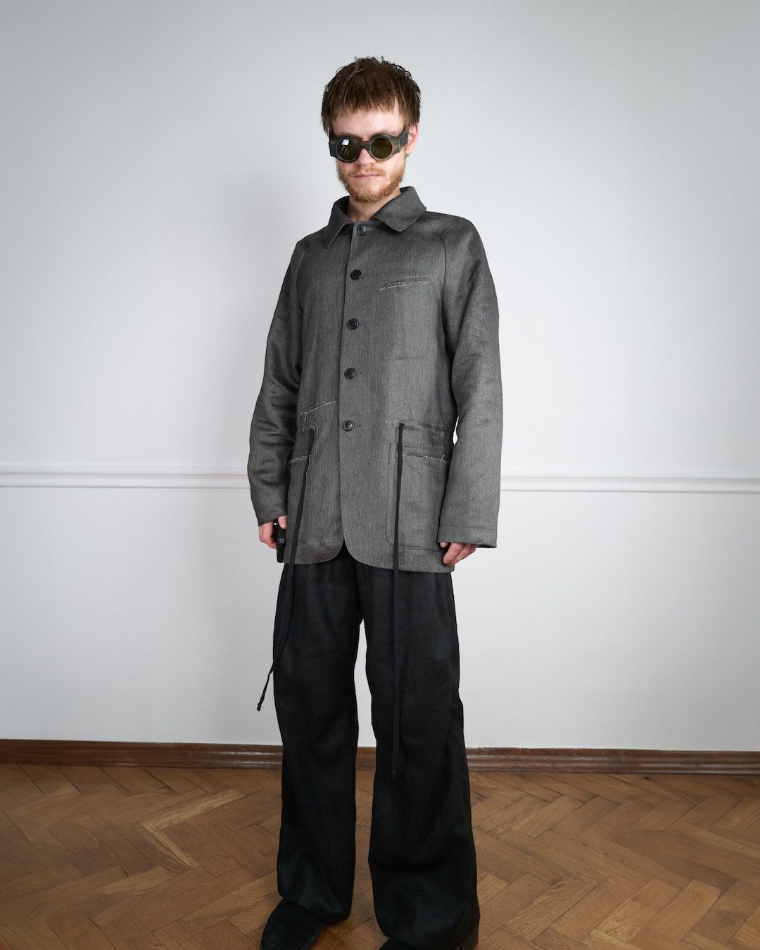 Individual Sentiments NKTRMNV LINEN CHORE JACKET Size US L / EU 52-54 / 3 - 13 Thumbnail