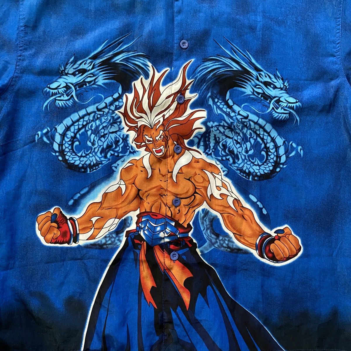 Japanese Brand VINTAGE ANIME BOXY SHIRT K’S DEE DRAGON CRAZY HAWAII 265 Size US XL / EU 56 / 4 - 3 Thumbnail