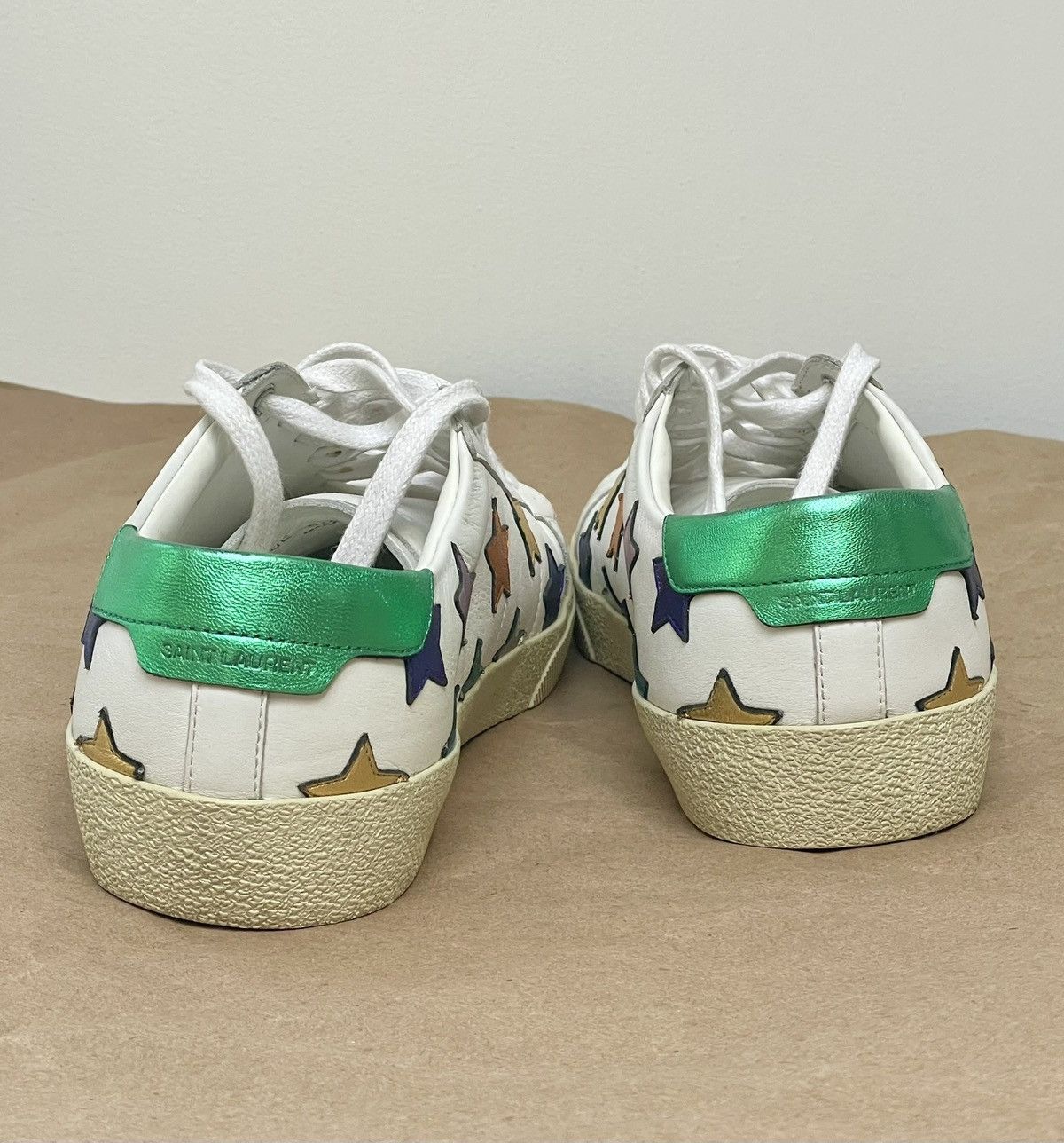 Saint Laurent Paris Saint Laurent low top sneakers rainbow color stars size 43 Size US 9.5 / EU 42-43 - 5 Thumbnail