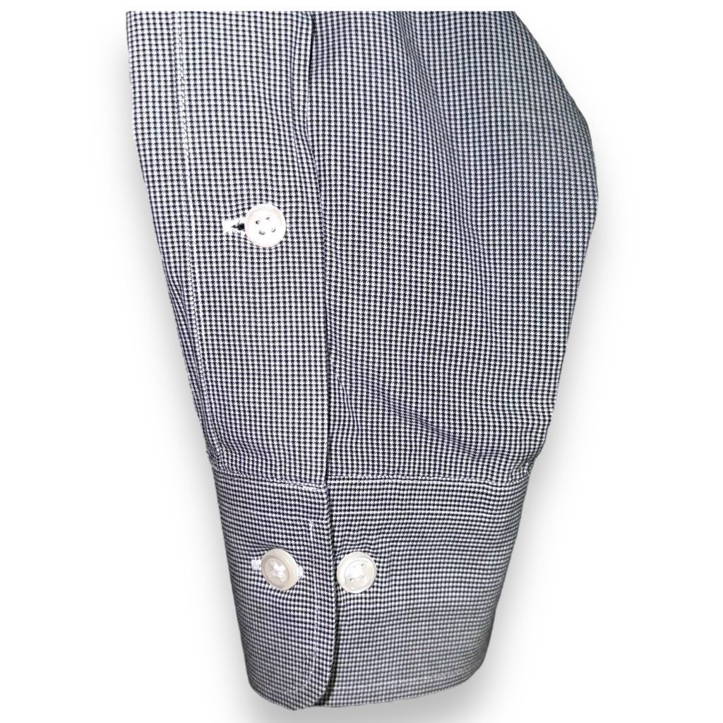 Polo Ralph Lauren Polo Ralph Lauren Navy Micro Check Dress Shirt M 16 33 Size US M / EU 48-50 / 2 - 5 Thumbnail