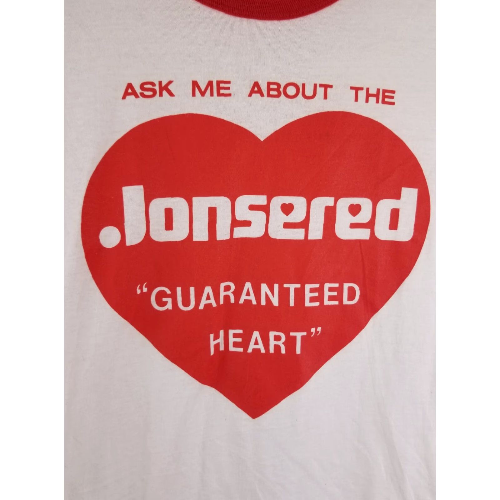 Equipment VINTAGE JONSERED CHAINSAWS OUTDOOR EQUIPMENT RINGER T-SHIRT SZ LARGE Shirt Men XS? Size US L / EU 52-54 / 3 - 2 Thumbnail