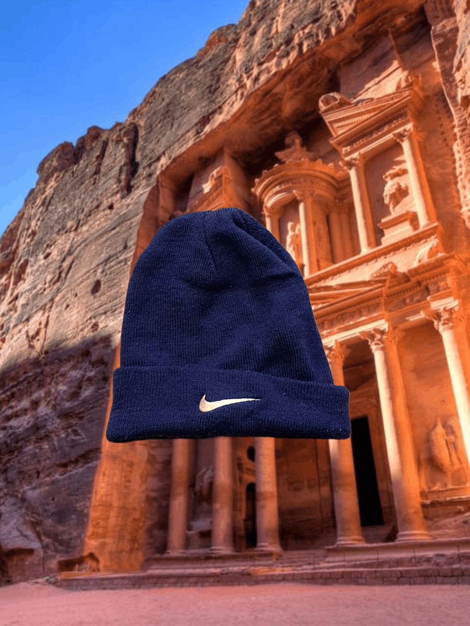Nike Hats Vintage Nike blue big logo Y2K Streetwear Size ONE SIZE - 1 Thumbnail