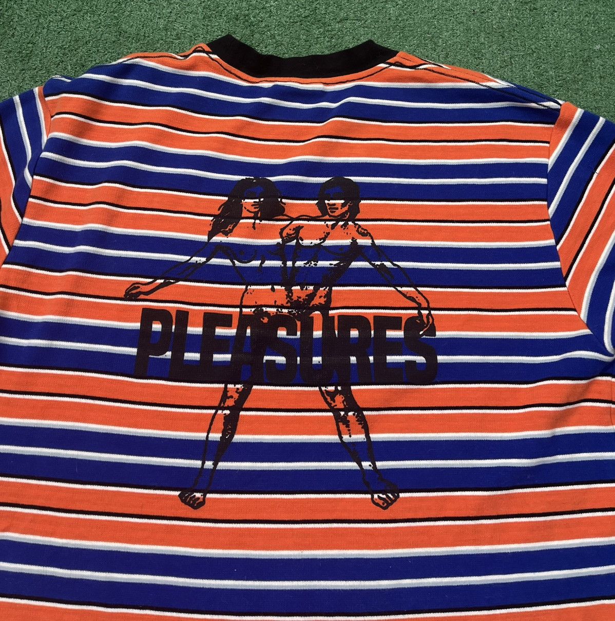 Pleasures Pleasures Striped Tee Print Oversize Size US XL / EU 56 / 4 - 3 Thumbnail