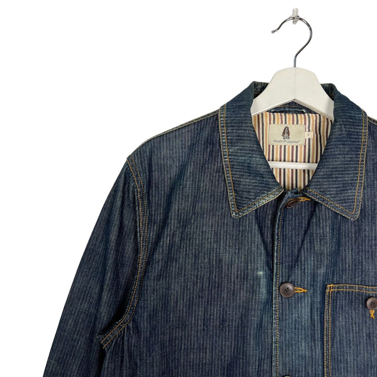 Designer × Japanese Brand 🔥 HUSH PUPPIES HIKORY WORKERS CHORE JACKET Size US M / EU 48-50 / 2 - 6 Thumbnail
