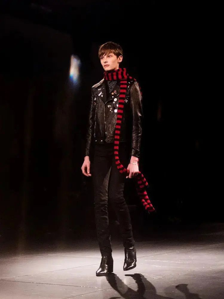 Saint Laurent Paris Sz 46 Saint Laurent Paris 15AW Badge Leather Jacket-2507 Size US S / EU 44-46 / 1 - 9 Thumbnail