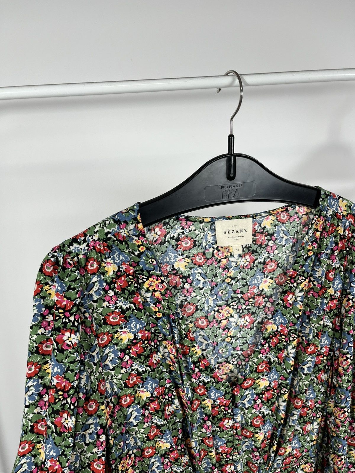Sezane Sézane floral midi dress women’s size 42 EU 10 UK boho style Size L / US 10 / IT 46 - 11 Thumbnail
