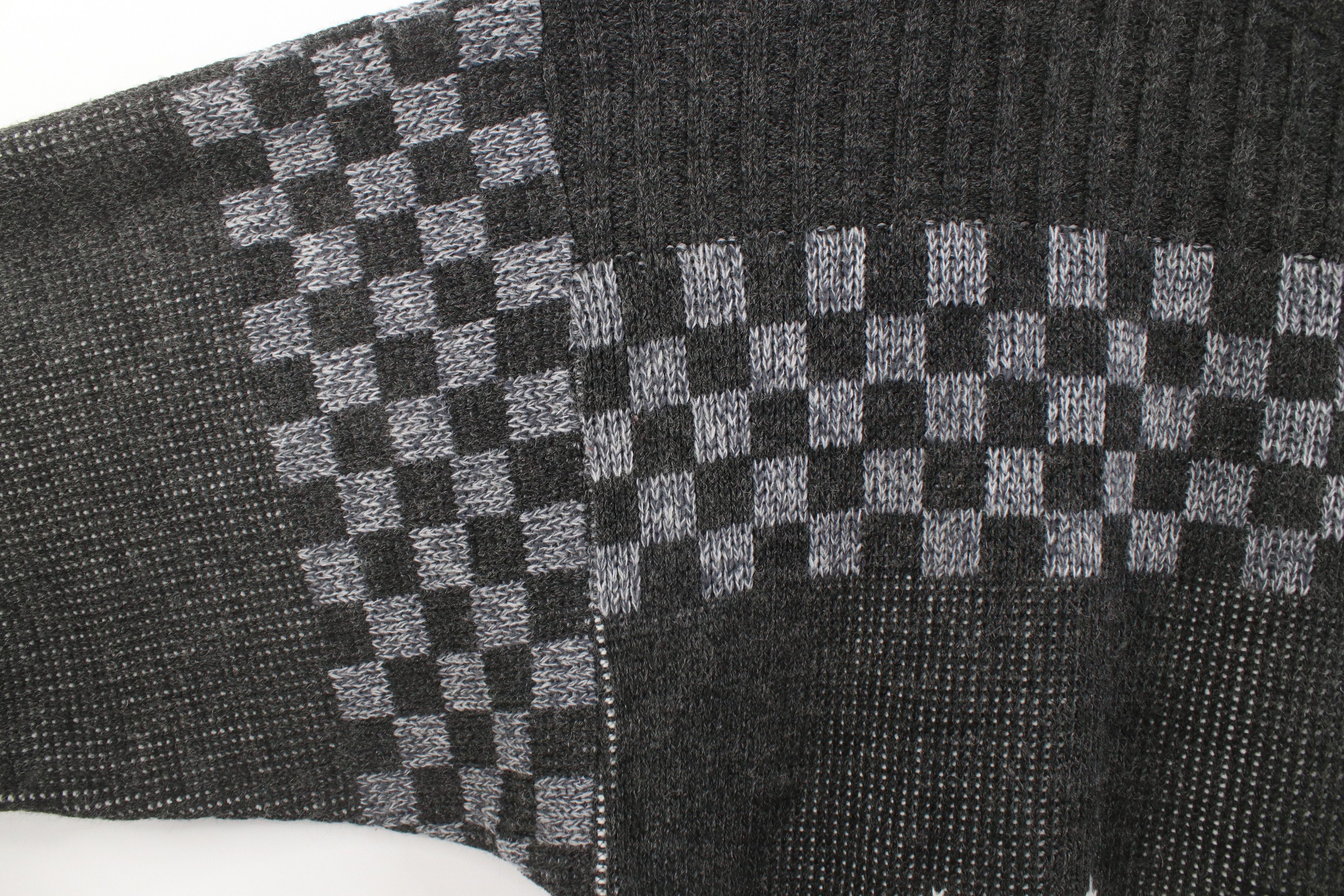 Vintage Vintage 90s Streetwear Ribbed Knit Crewneck Sweater Size US XXL / EU 58 / 5 - 5 Thumbnail