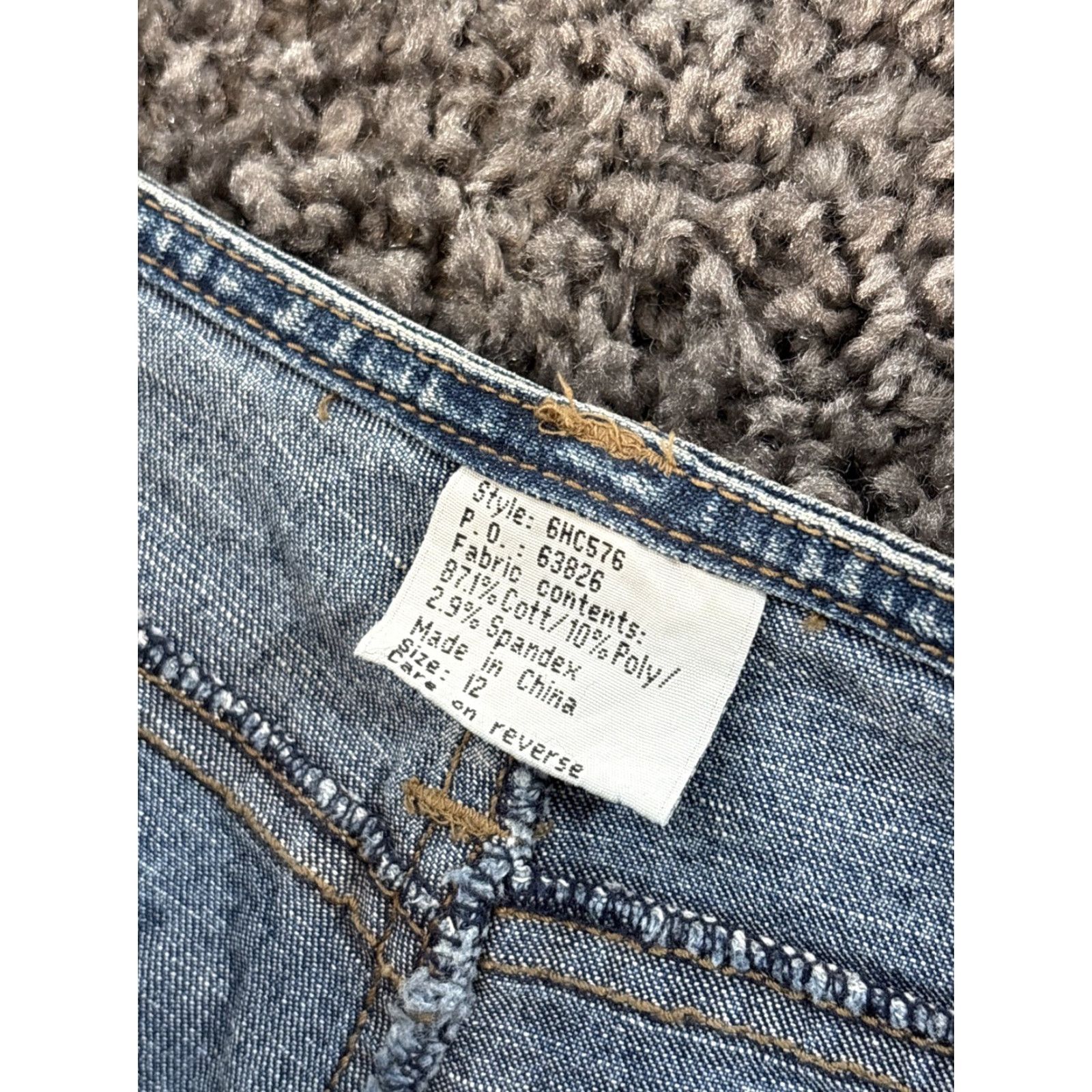 Vintage VINTAGE Mudd Jeans Womens 26x26 Mid Rise Bootcut Cheetah Lace 90s Jeans Womens 26 Blue Size 26" / US 2 / IT 38 - 7 Thumbnail