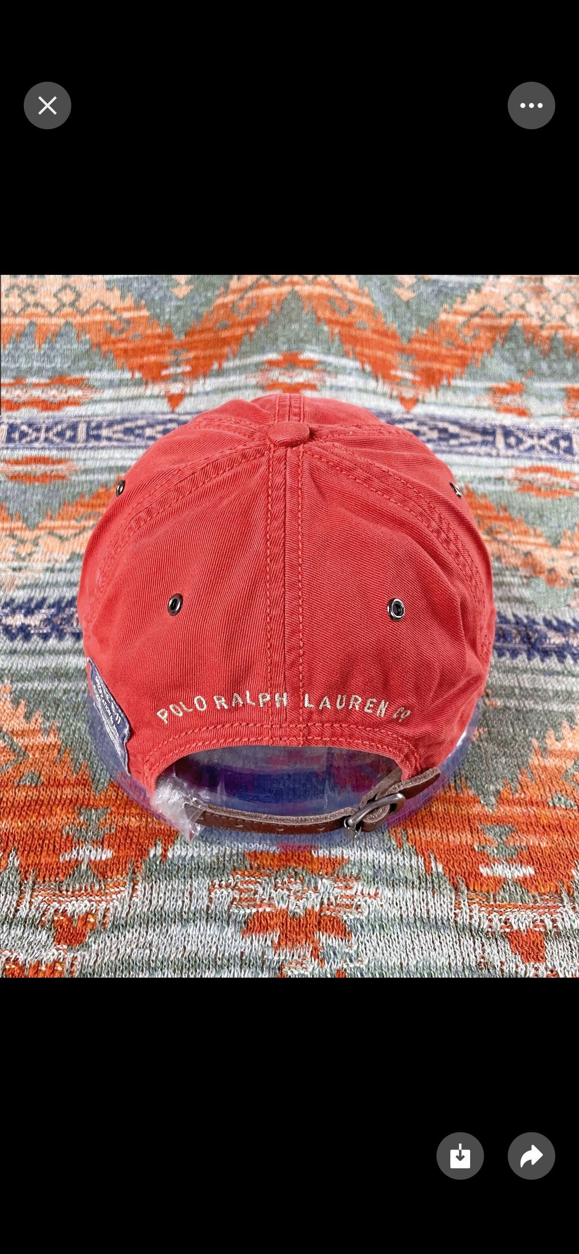 Polo Ralph Lauren Polo Ralph Lauren Leather Baseball Hat Cap Size ONE SIZE - 4 Thumbnail