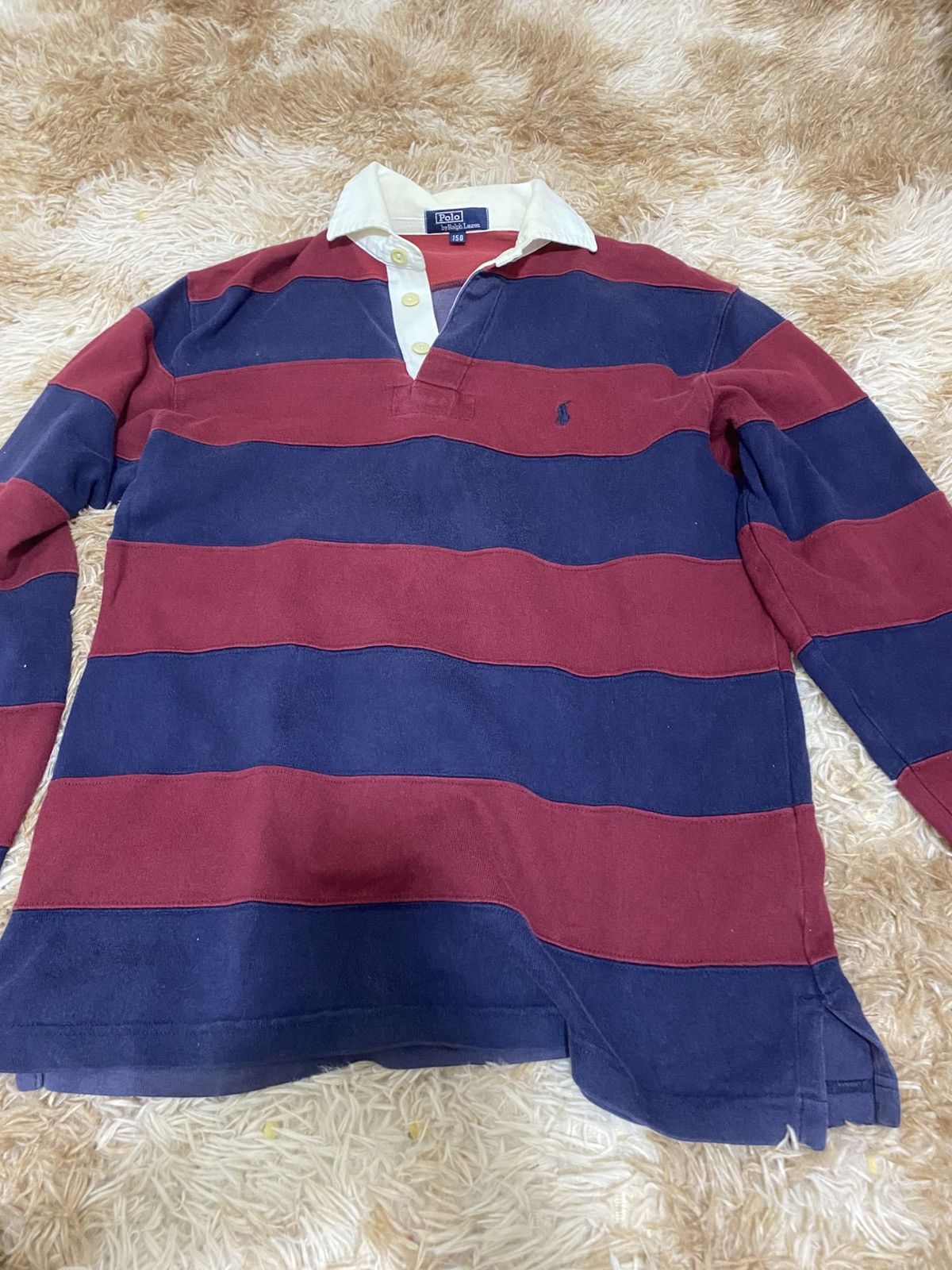 Polo Ralph Lauren Vintage Polo Ralph Lauren Rugby Shirt Sz 150 (Fits Adult XS/ Size US XS / EU 42 / 0 - 1 Thumbnail
