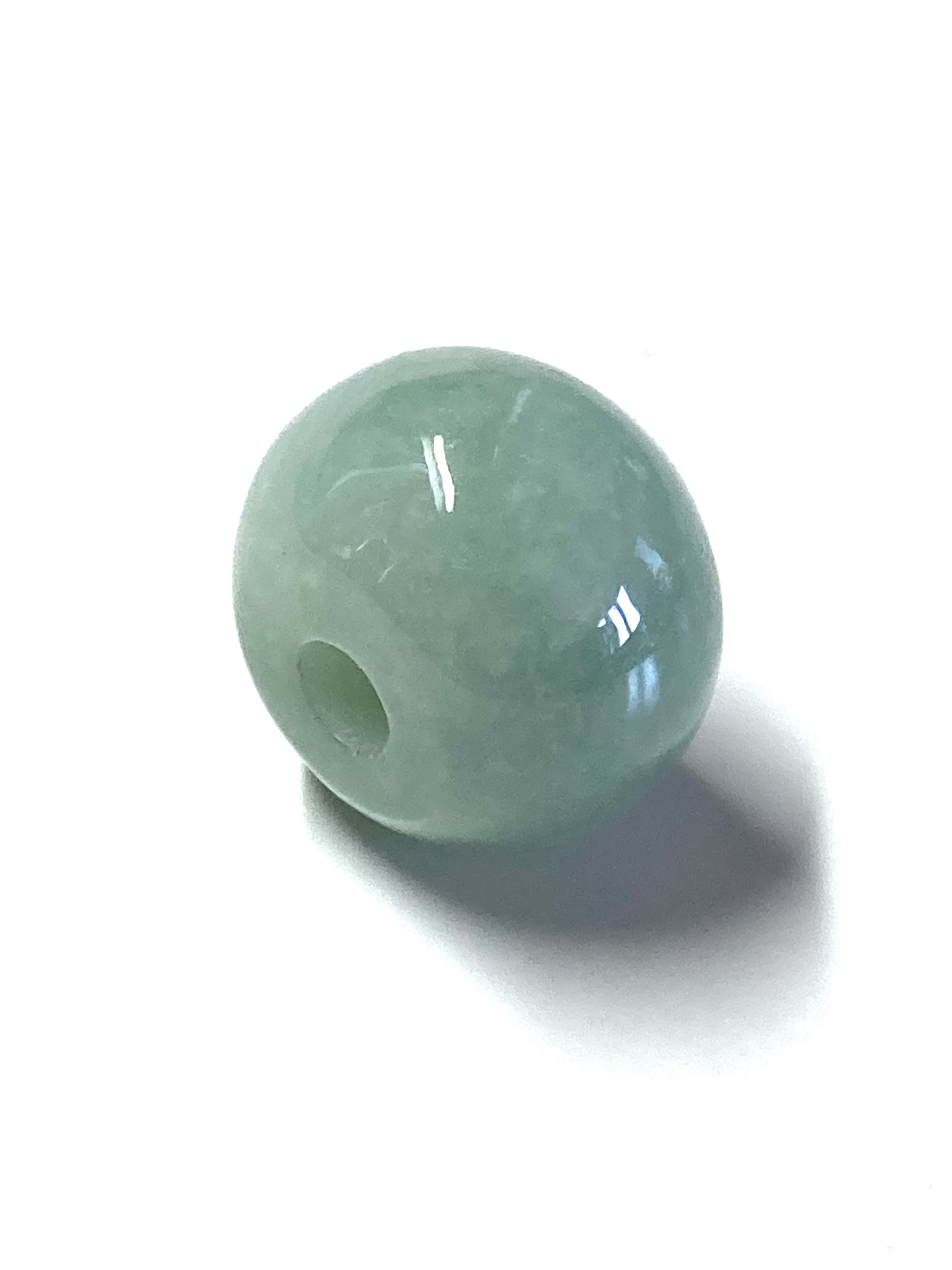 Other 60010 Certified Jadeite jade Green Circle 17mm Bead pendant Size ONE SIZE - 3 Thumbnail