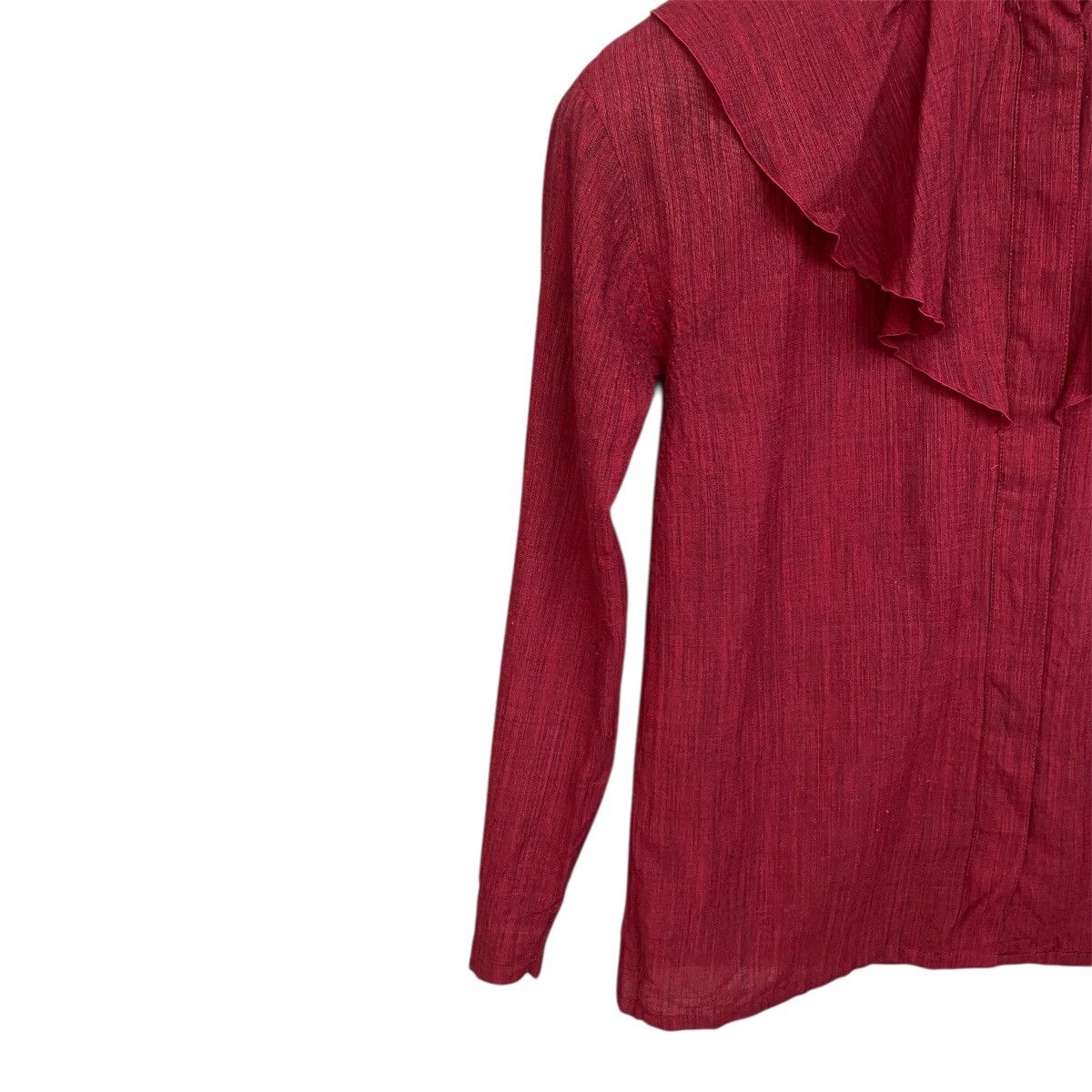Christian Dior Monsieur Christian Dior Vintage Ruffle Blouse Archive Elegant Cut Size M / US 6-8 / IT 42-44 - 9 Thumbnail