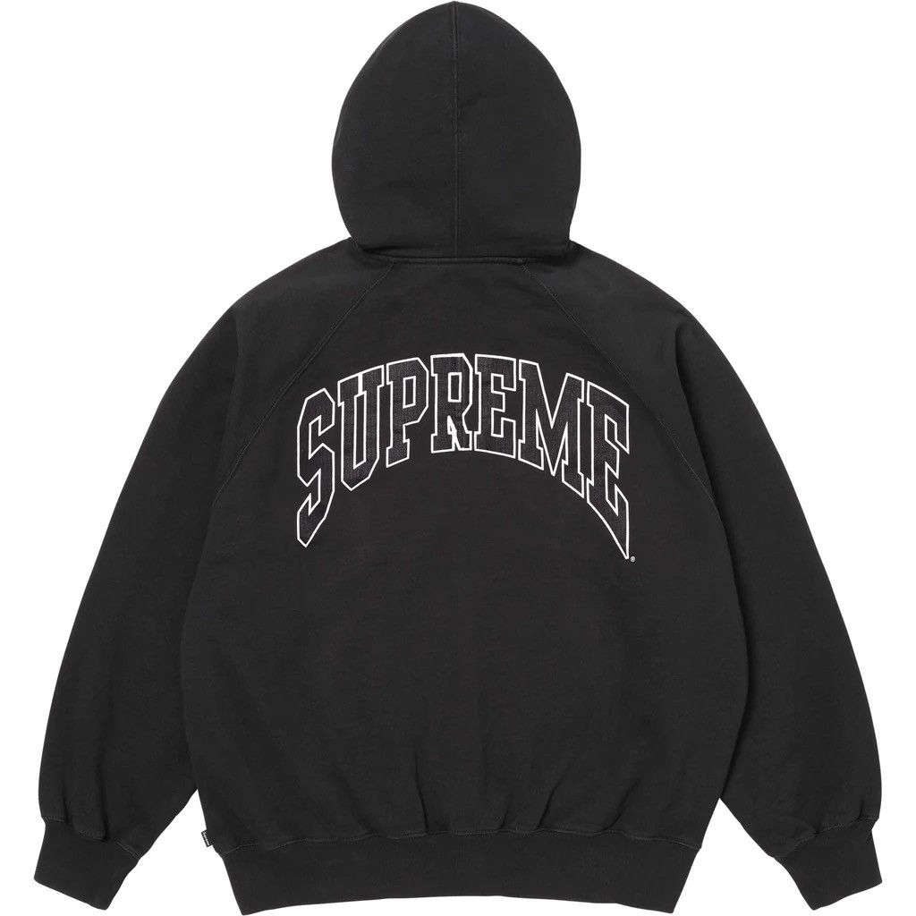Supreme Supreme Raglan Zip Up Hoodie Sweatshirt Size US L / EU 52-54 / 3 - 13 Thumbnail