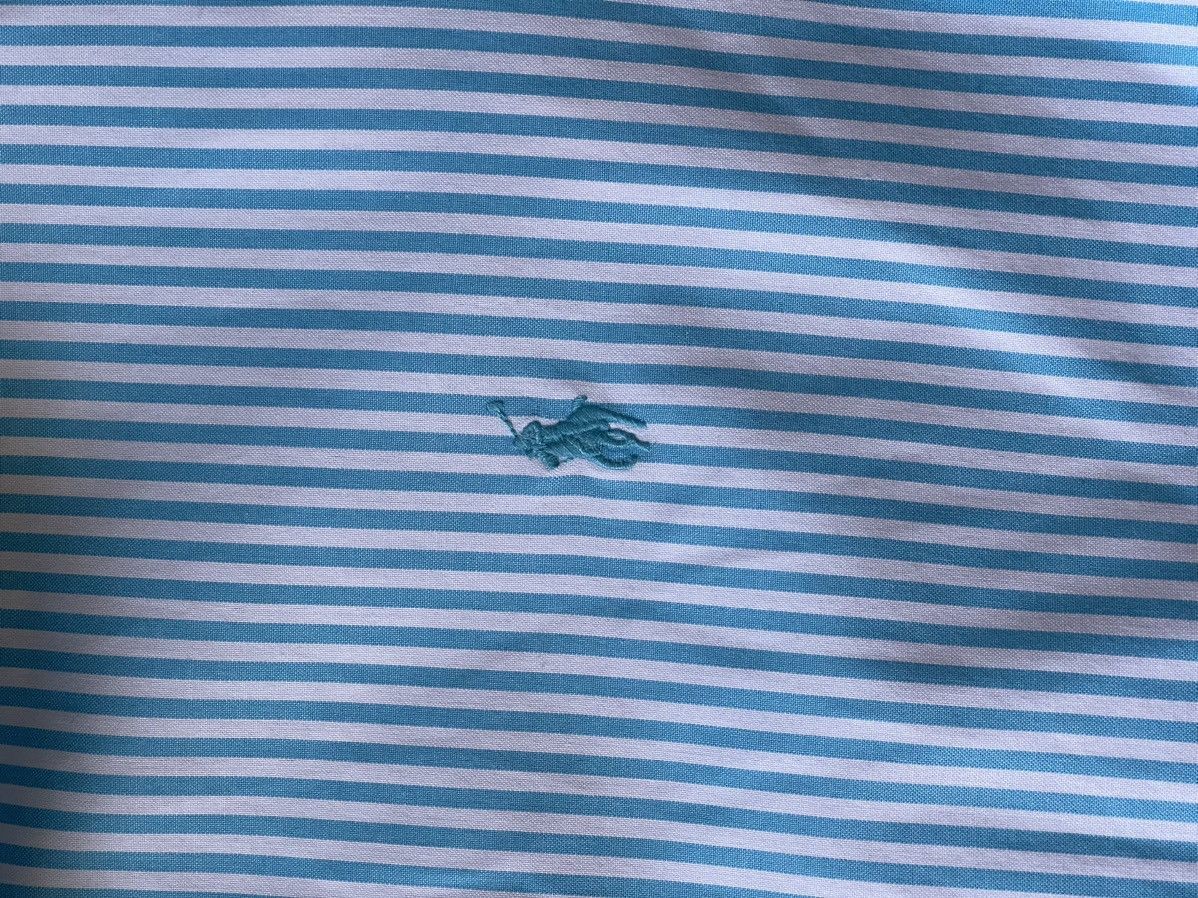 Polo Ralph Lauren Polo Ralph Lauren Turquoise/White striped sleeve shirt Size US L / EU 52-54 / 3 - 11 Thumbnail