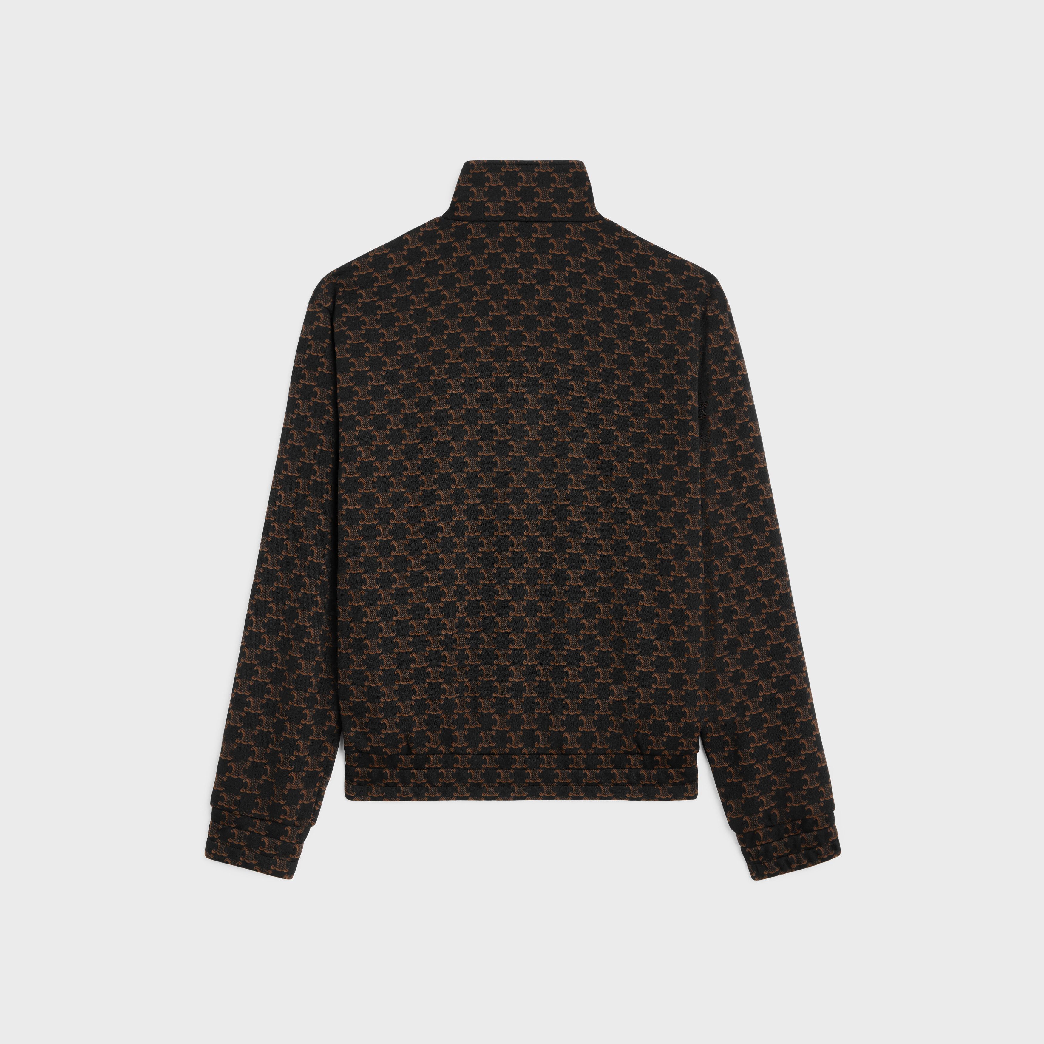 Celine o1bcso1str0925 2Y87G366T Tracksuit Jacket in Noir/Maroon Size US XS / EU 42 / 0 - 2 Thumbnail