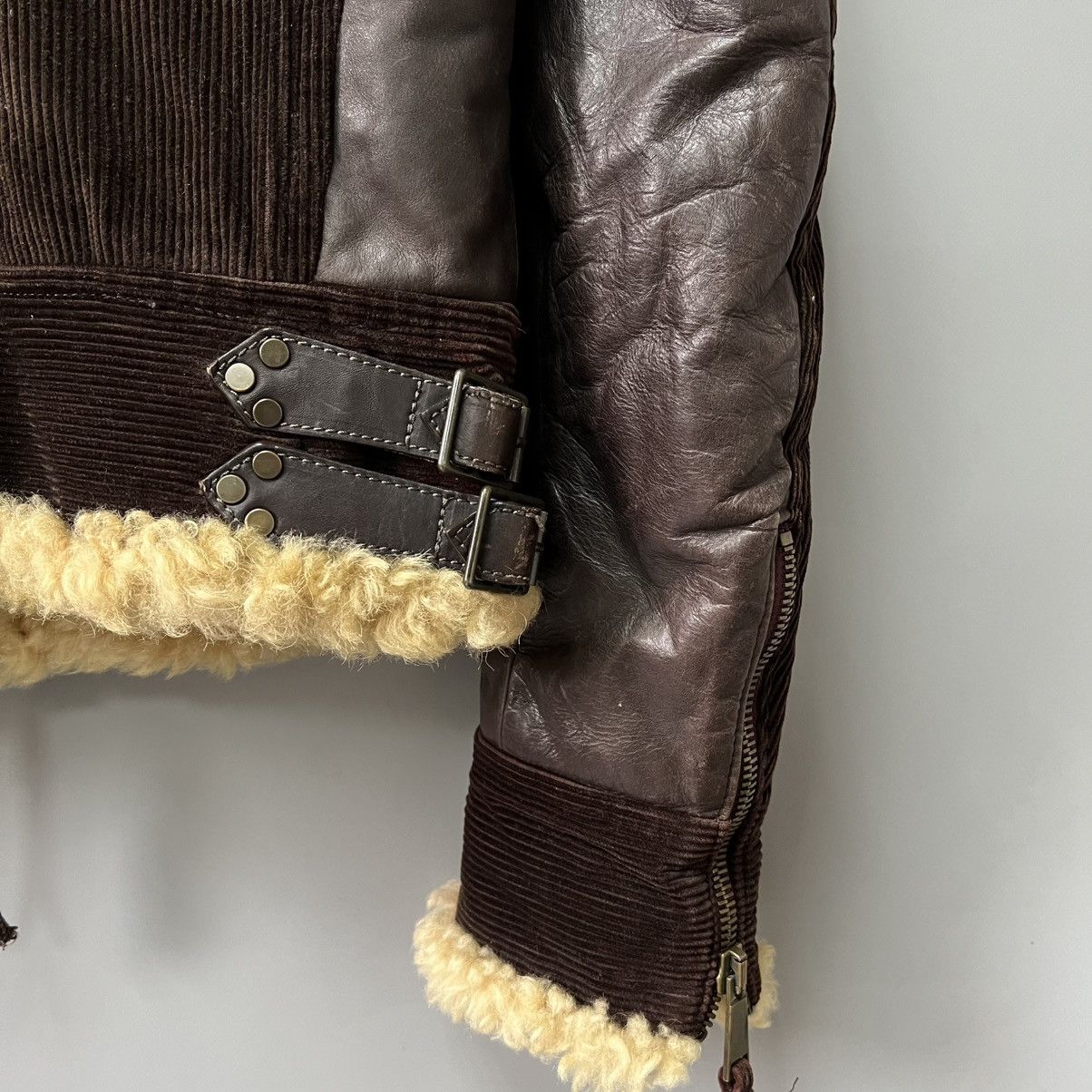 Dsquared2 Dsquared Hybrid Leather Shearling Jacket AW04 Vintage RARE Size US L / EU 52-54 / 3 - 21 Thumbnail