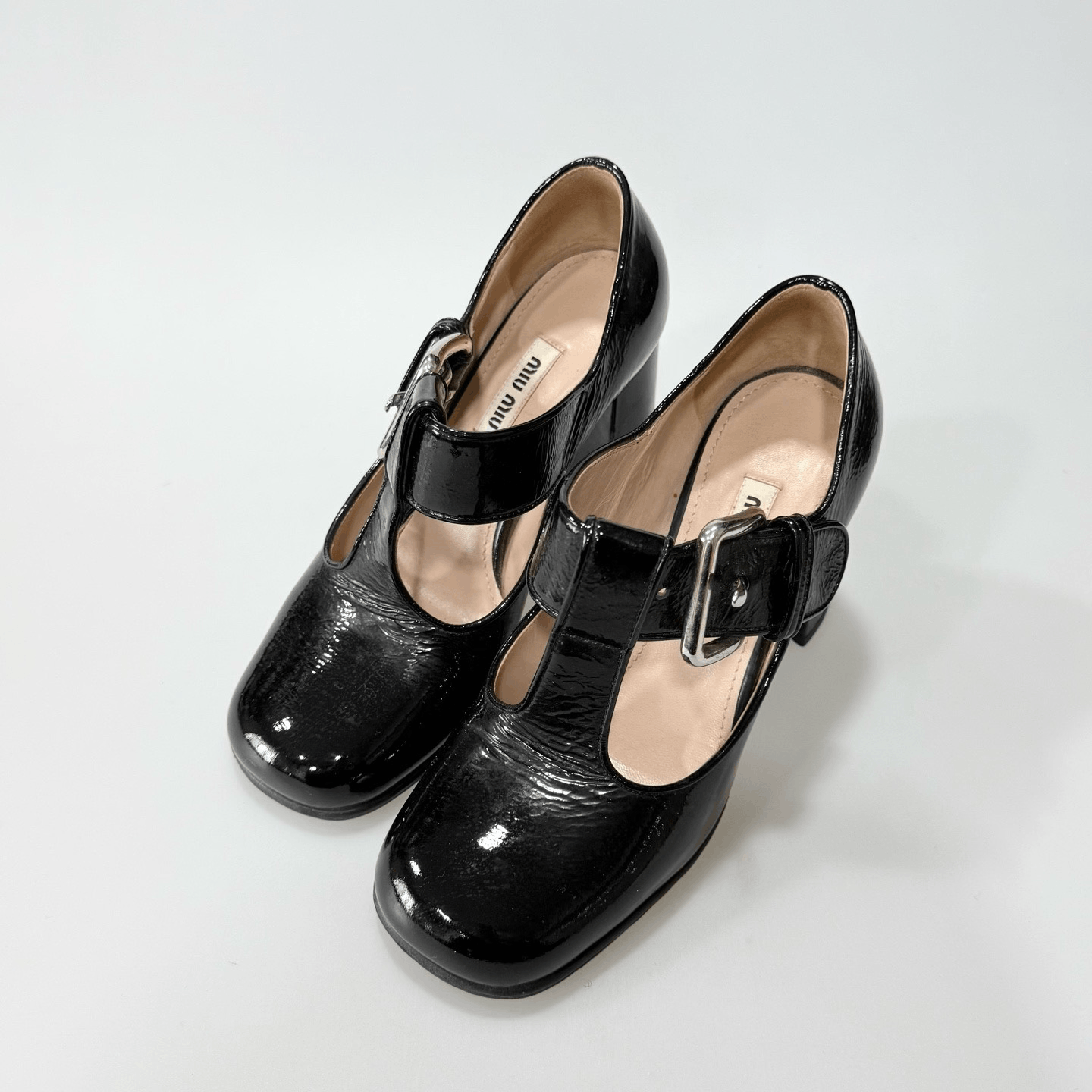 Miu Miu Miu Miu Black Mary Jane High Heels Size US 4.5 / IT 34.5 - 1 Thumbnail