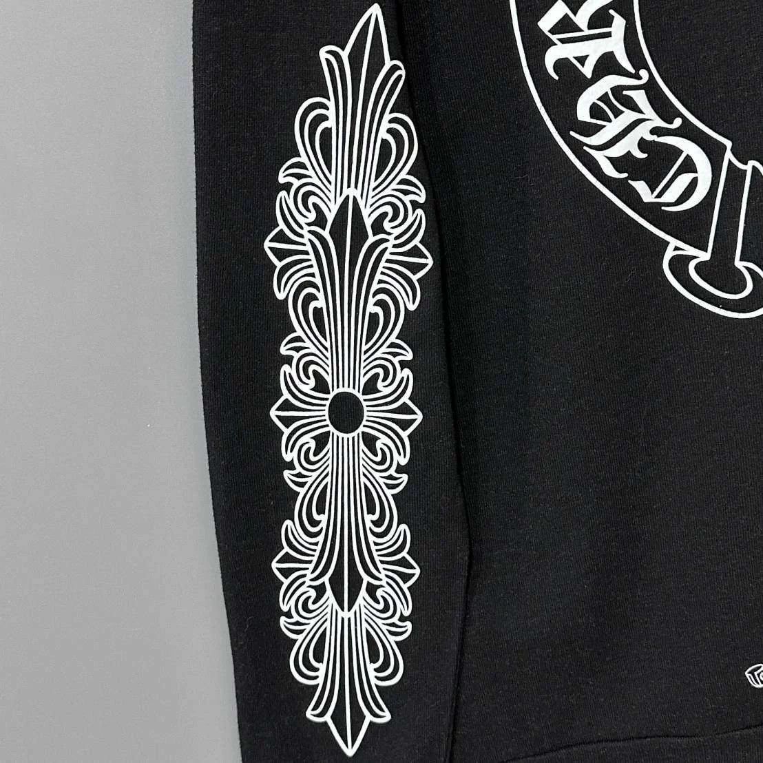 Chrome Hearts Chrome Hearts Black Big Cross Silver Zipper Vines Hoodie M Size M / US 6-8 / IT 42-44 - 8 Thumbnail