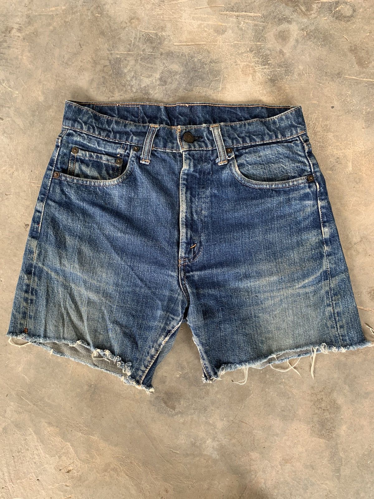 Levi's Vintage 60s Levis Big E 502 #5 Distressed Selvedge Denim Size US 29 - 1 Thumbnail