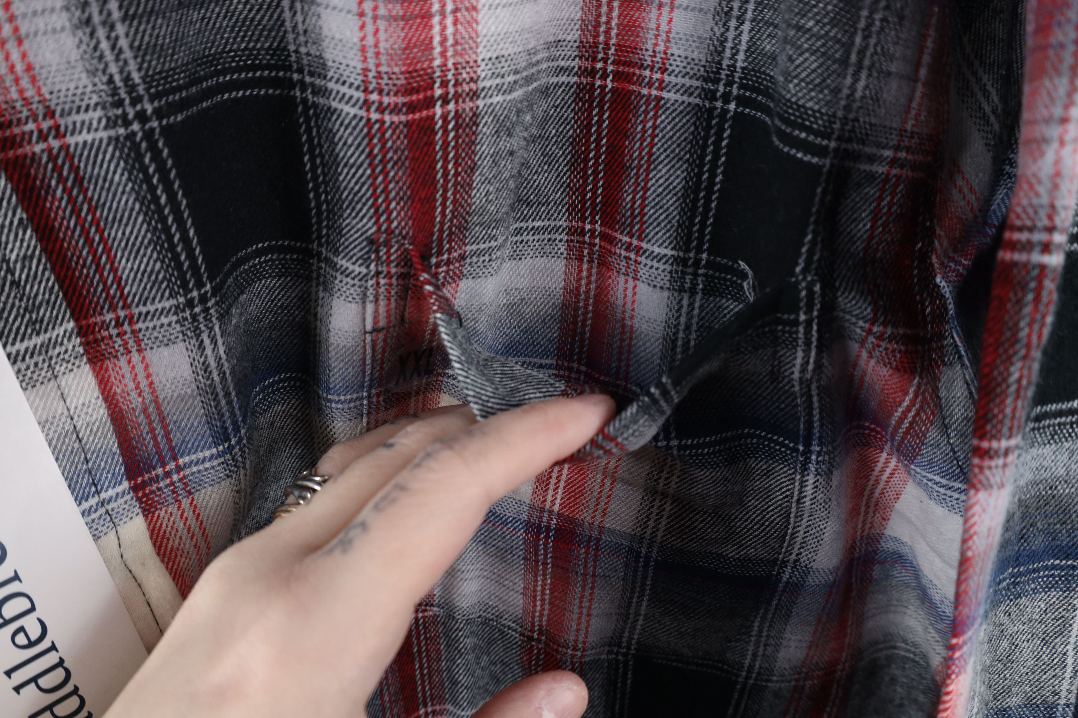 Vintage Deadstock Vintage Y2K Fit Flannel Collared Button Down Shirt Size US XXL / EU 58 / 5 - 5 Thumbnail